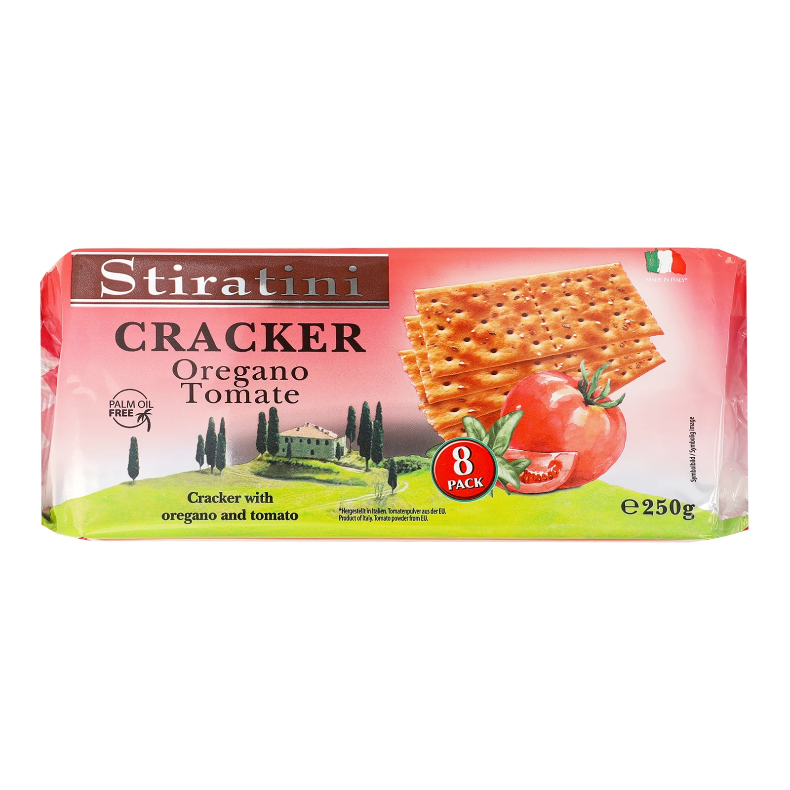 Печиво Stiratini крекер з томатами та орегано 250г