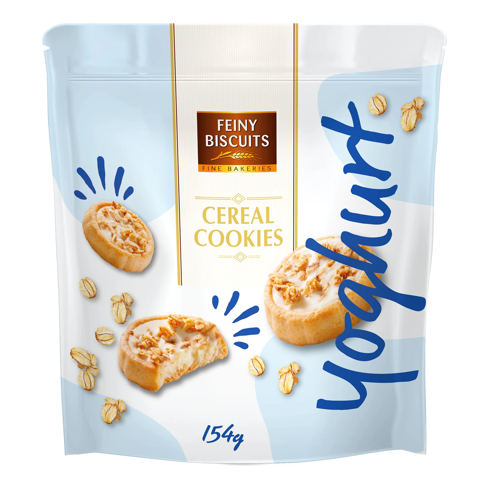 Печиво Feiny Biscuits злакове з начинкою Йогурт 154г