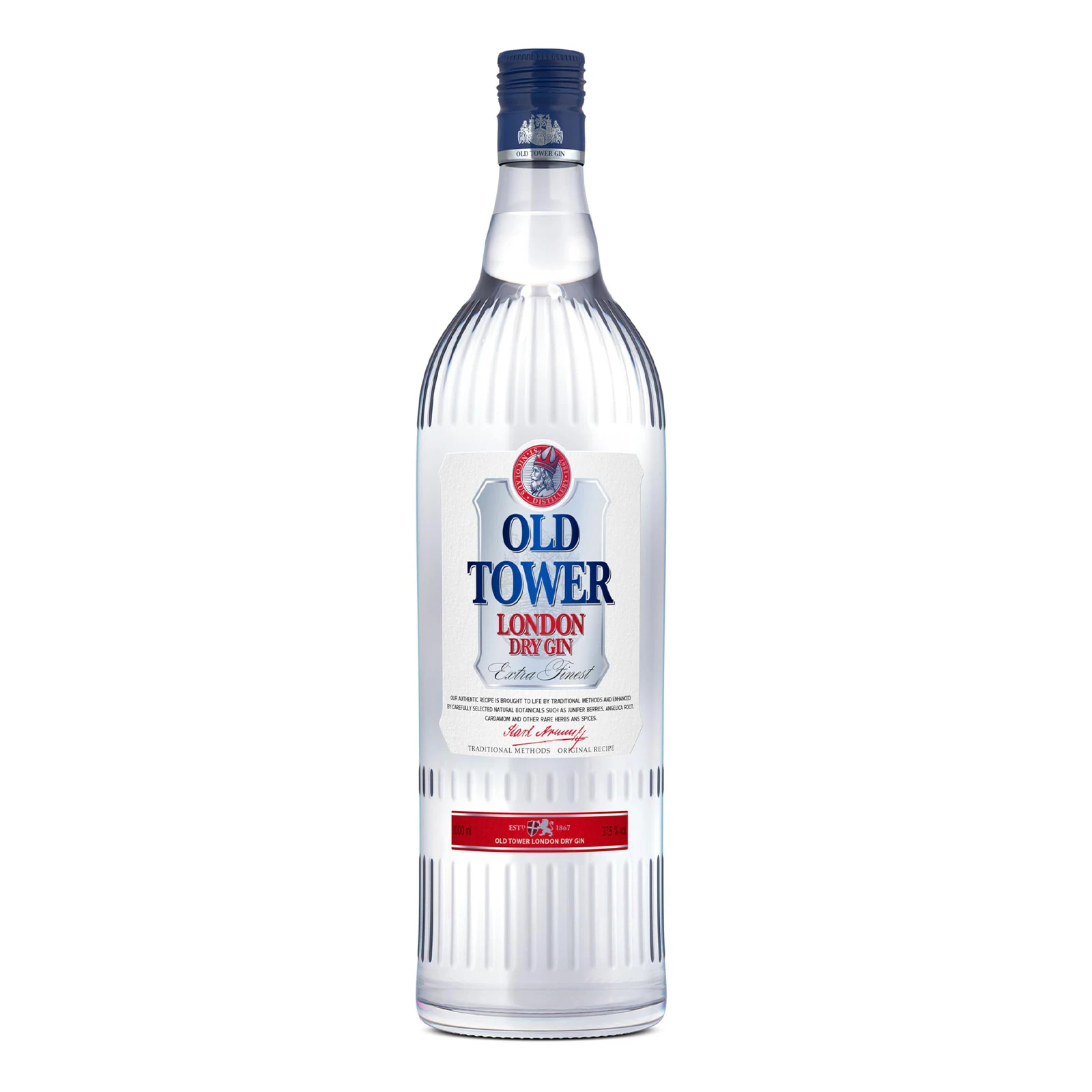 Джин Old Tower London Dry 37.5% 1л Фото №:1