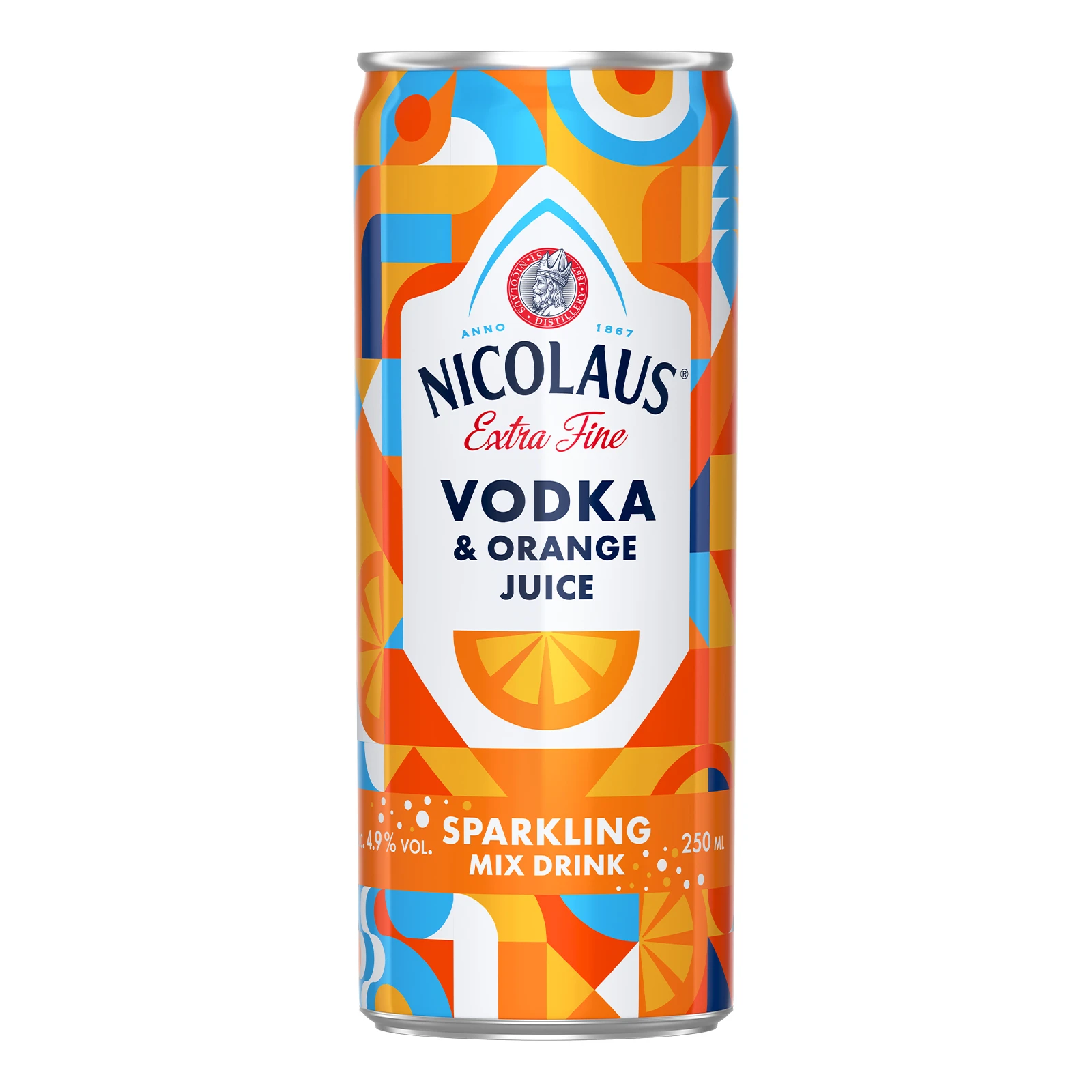 Напій слабоалкогольний Nicolaus Vodka&Orange juice 4.9% 0.25л Фото №:1
