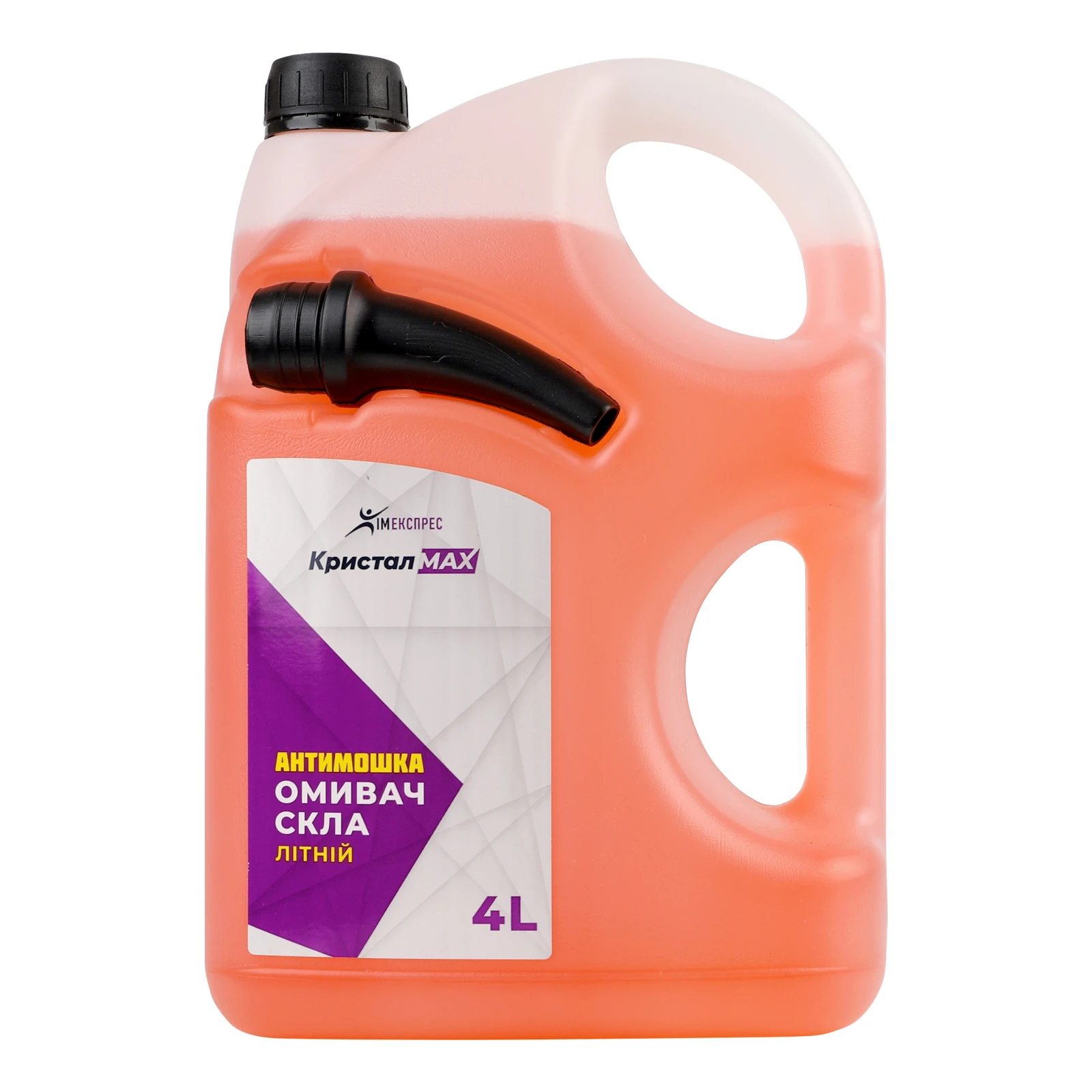 Омивач скла Кристалmax 4л літній антимошка Новинка Фото №:1