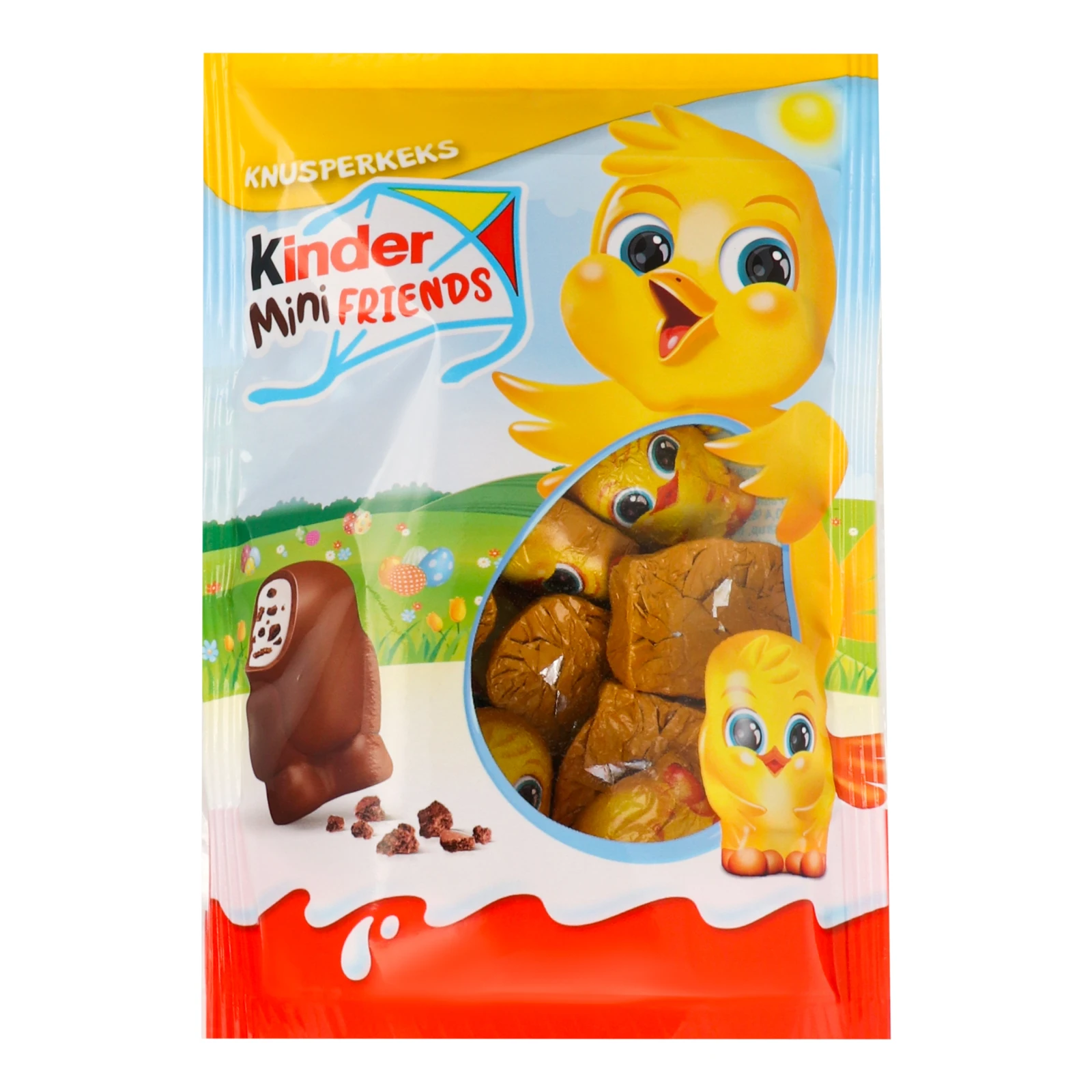Цукерки Kinder Mini Friends Великодні фігурні з молочного шоколаду з молочною начинкою 122г Фото №:1