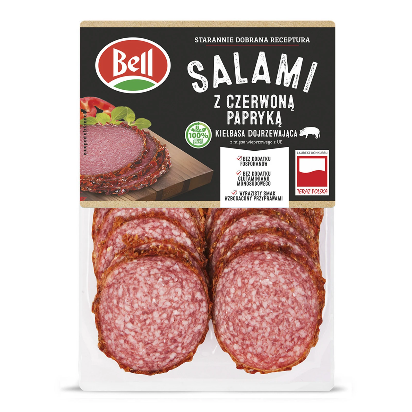 Ковбаса Bell 80г салямi з папрікою с/к Фото №:1