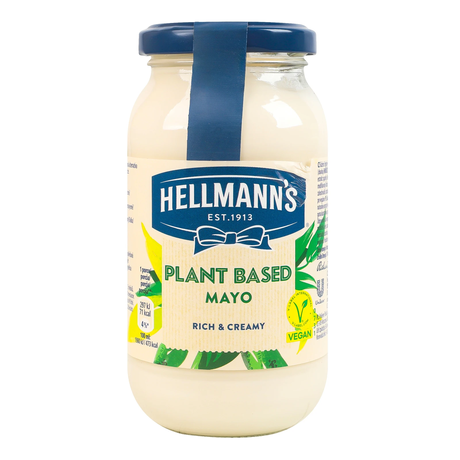 Соус майонезний Hellmann's на рослинній основі 50% 340мл Фото №:1