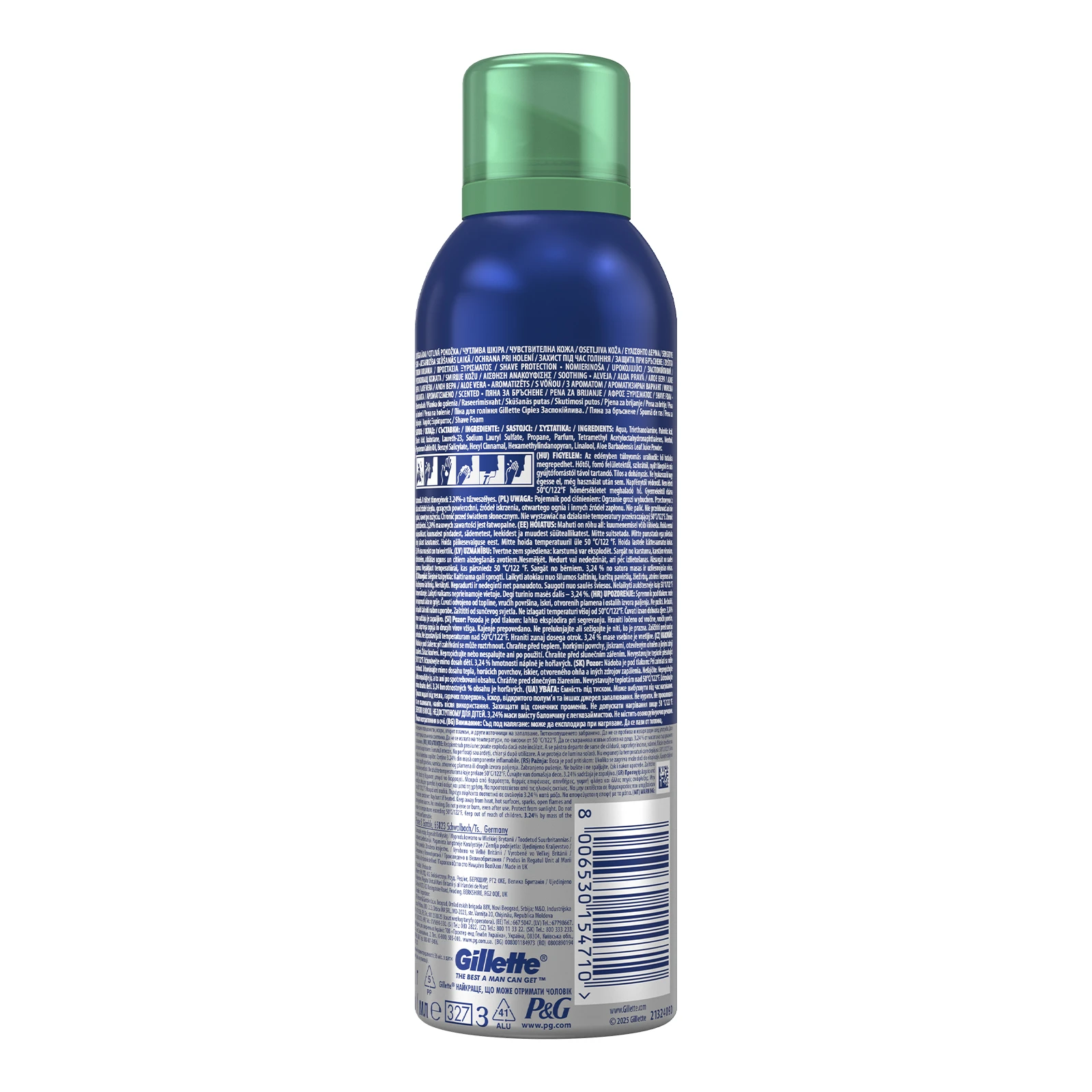 Піна д/гоління Gillette 250мл Series Extra Comfort Soothing Новинка фото 2