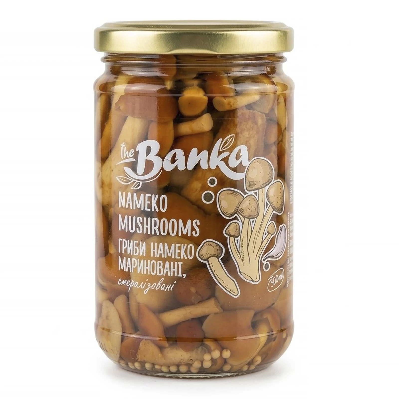 Гриби the Banka Намеко закусочні мариновані стерилізовані 300г