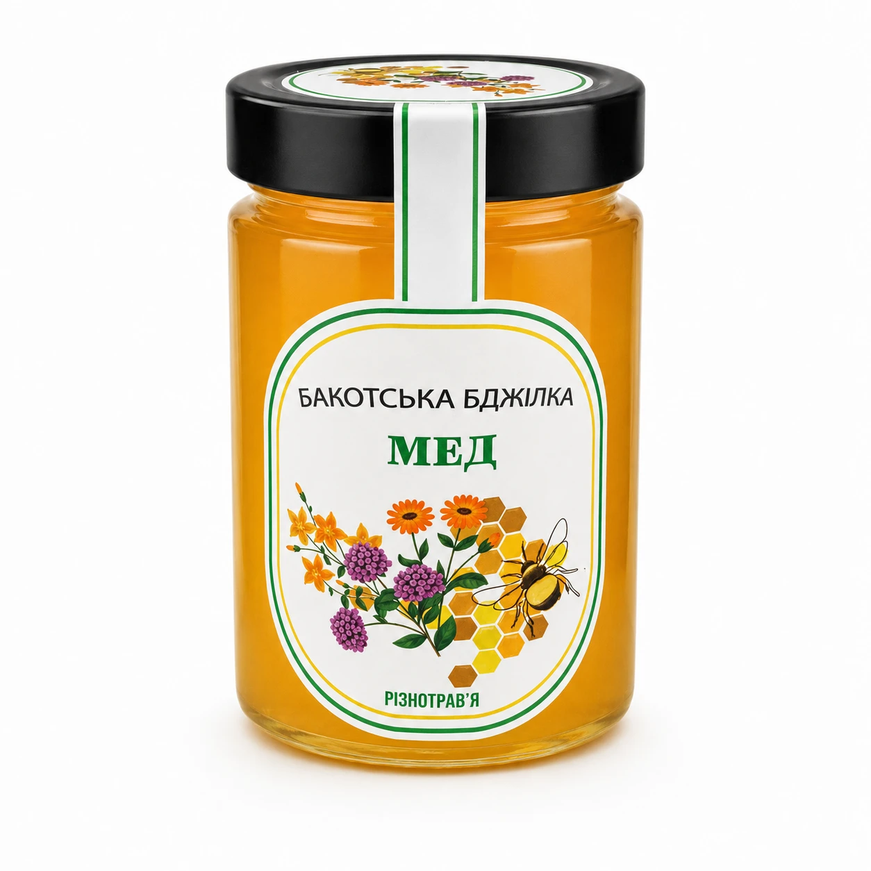 Мед Бакотська Бджілка різнотрав'я 500г