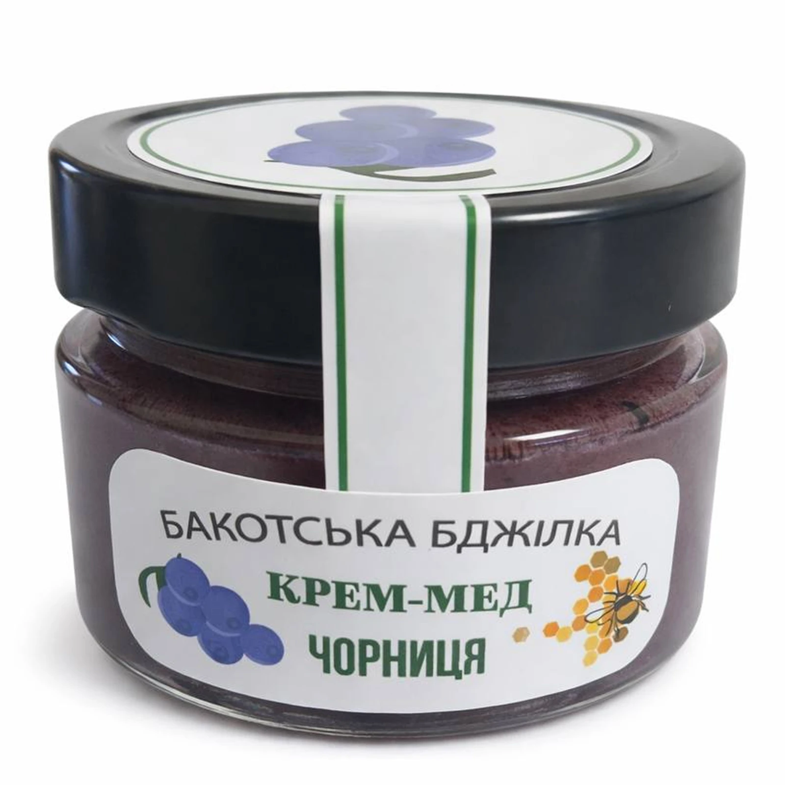 Крем-мед Бакотська Бджілка 200г чорниця Новинка Фото №:1