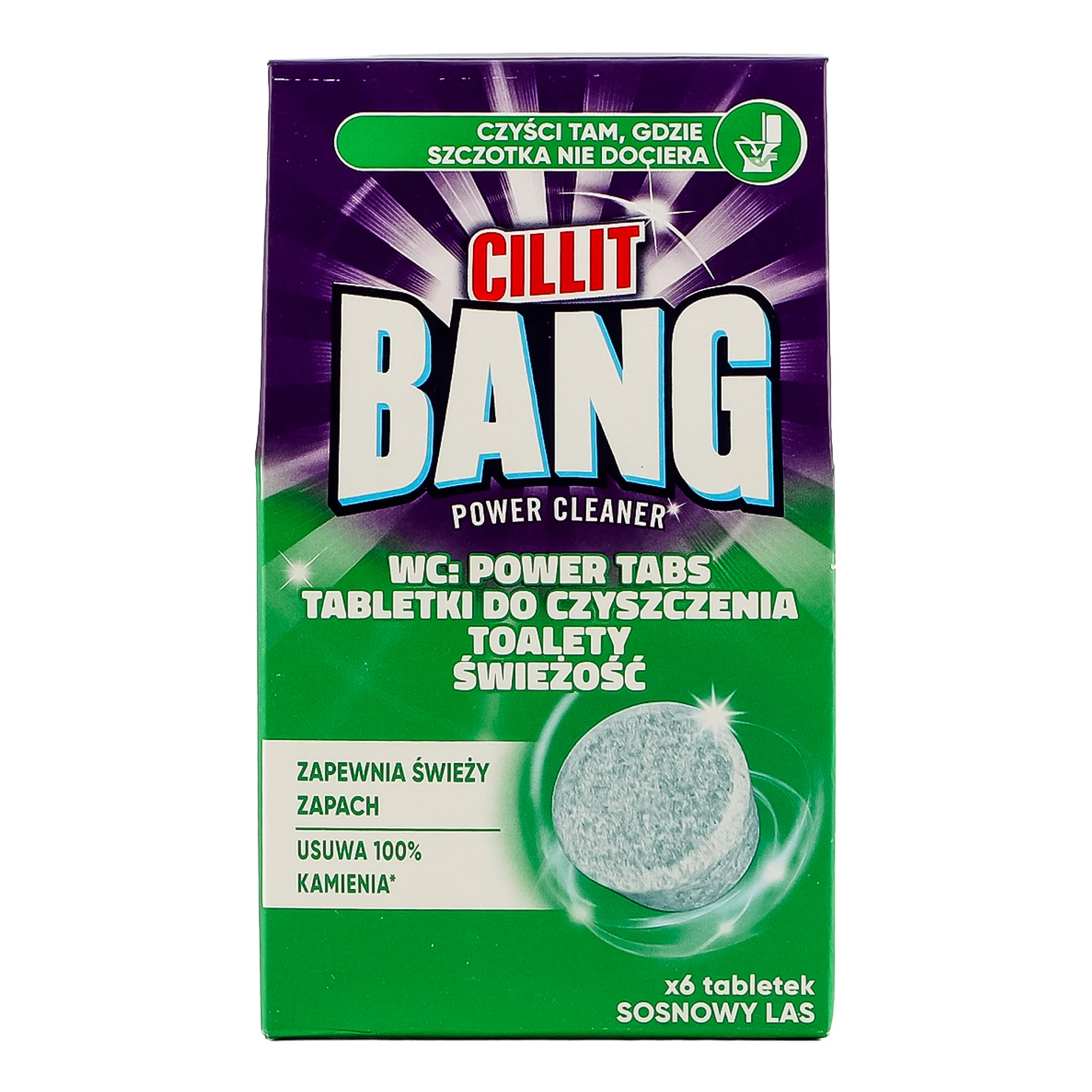 Засіб для чищення Cillit Bang для унітаза Таблетки Свіжість соснового лісу 6х22.5г Фото №:1