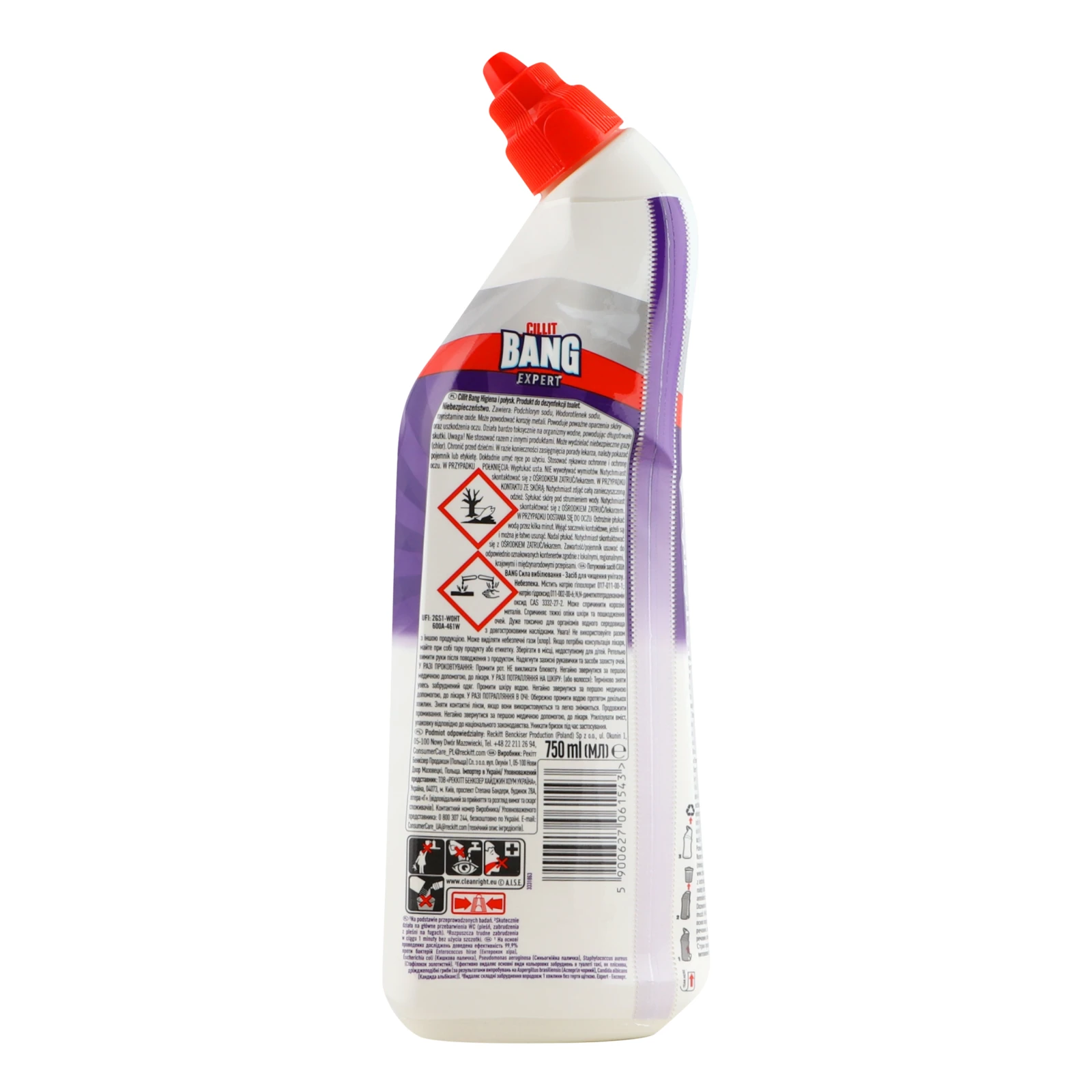 Засіб для чищення Cillit Bang для унітазу Сила відбілювання 750мл Фото №:2