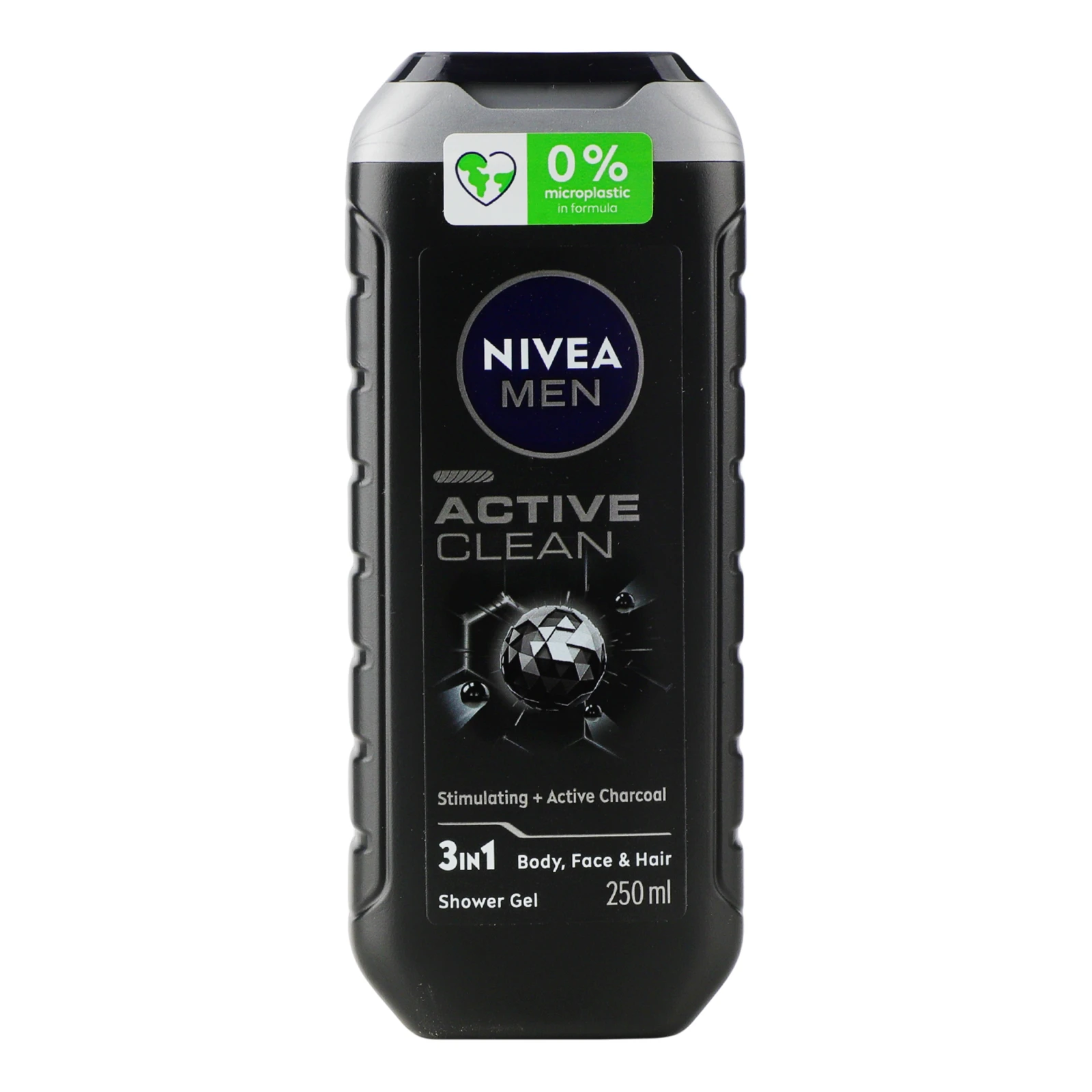 Гель для душу Nivea Men Активне очищення 3в1 для тіла, обличчя та волосся 250мл Фото №:1