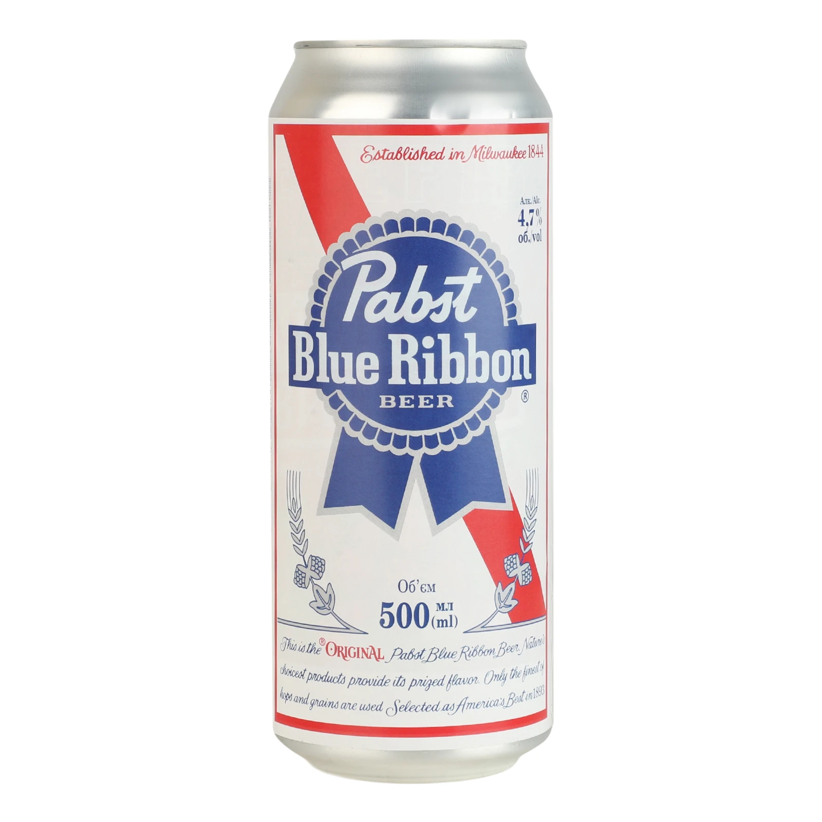 Пиво Pabst Blue Ribbon світле фільтроване пастеризоване 4.7% 0.5л Фото №:2