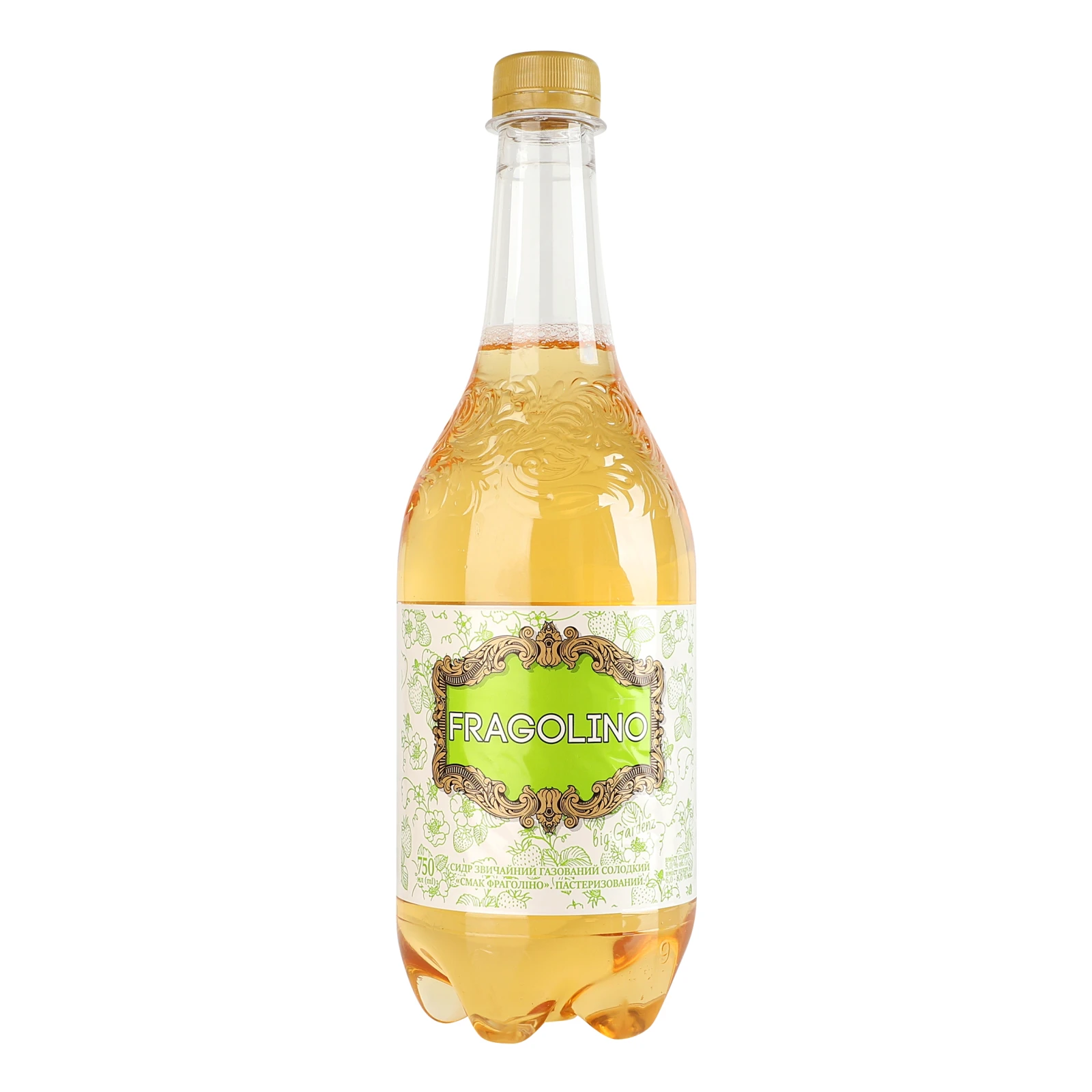 Сидр Fragolino звичайний солодкий пастеризований газований смак Фраголіно 5% 0.75л Фото №:1