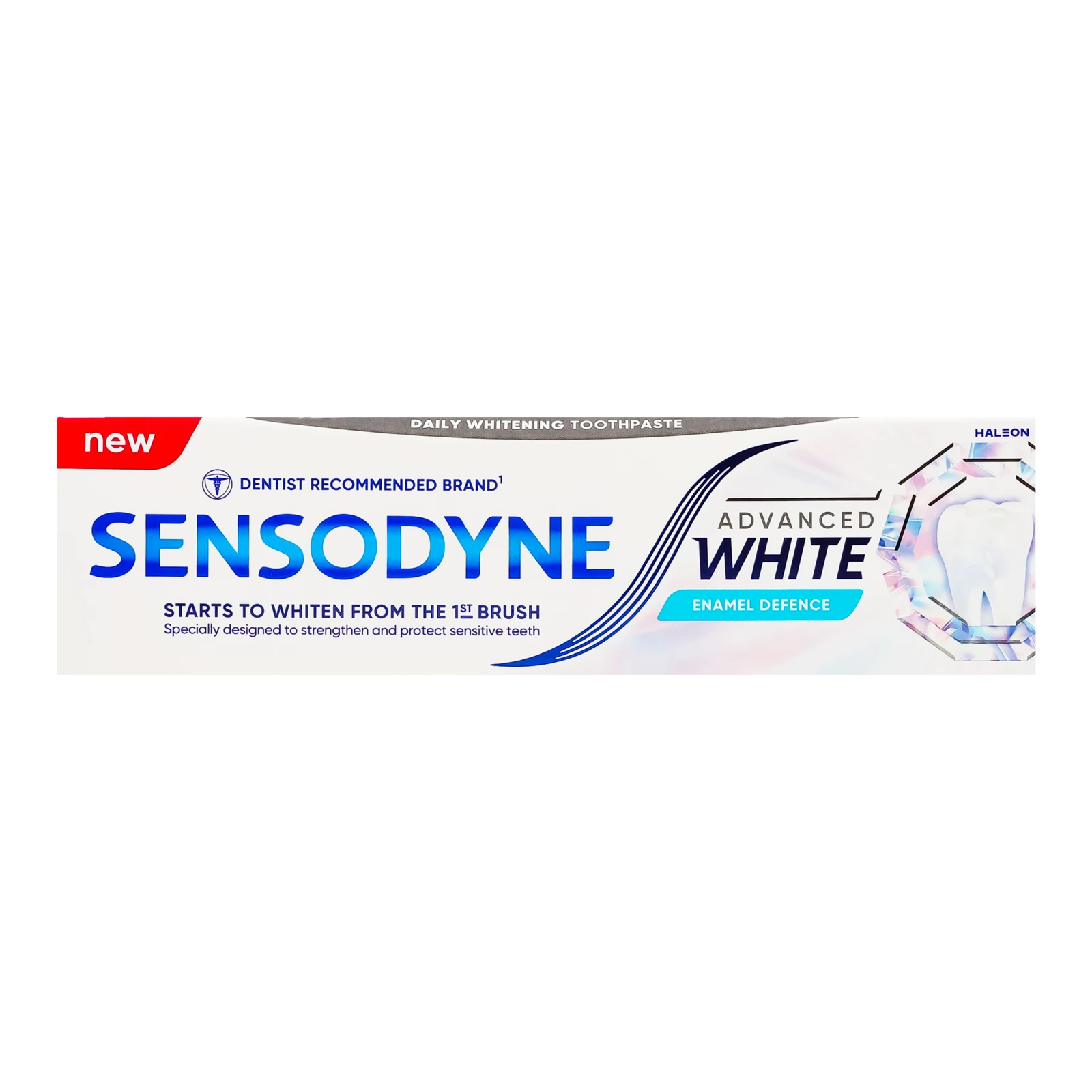 Паста зубна Sensodyne Вдосконалене вибілювання Захист емалі з фтором 75мл
