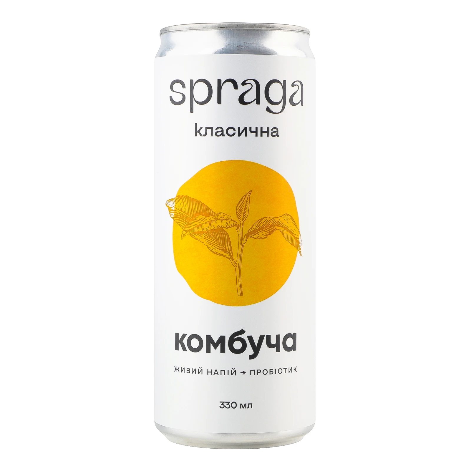 Напій Spraga 330мл комбуча класична з/б Новинка