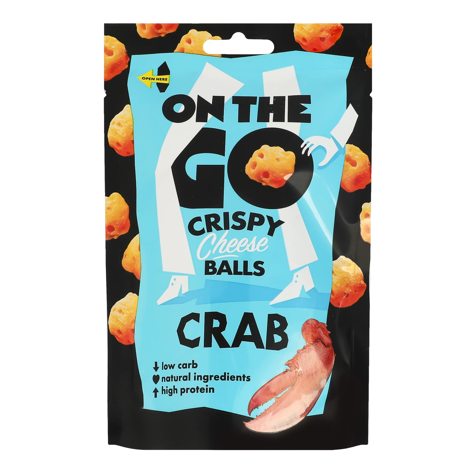 Кульки сирні On the go хрусткі зі смаком Краба 30г Фото №:1