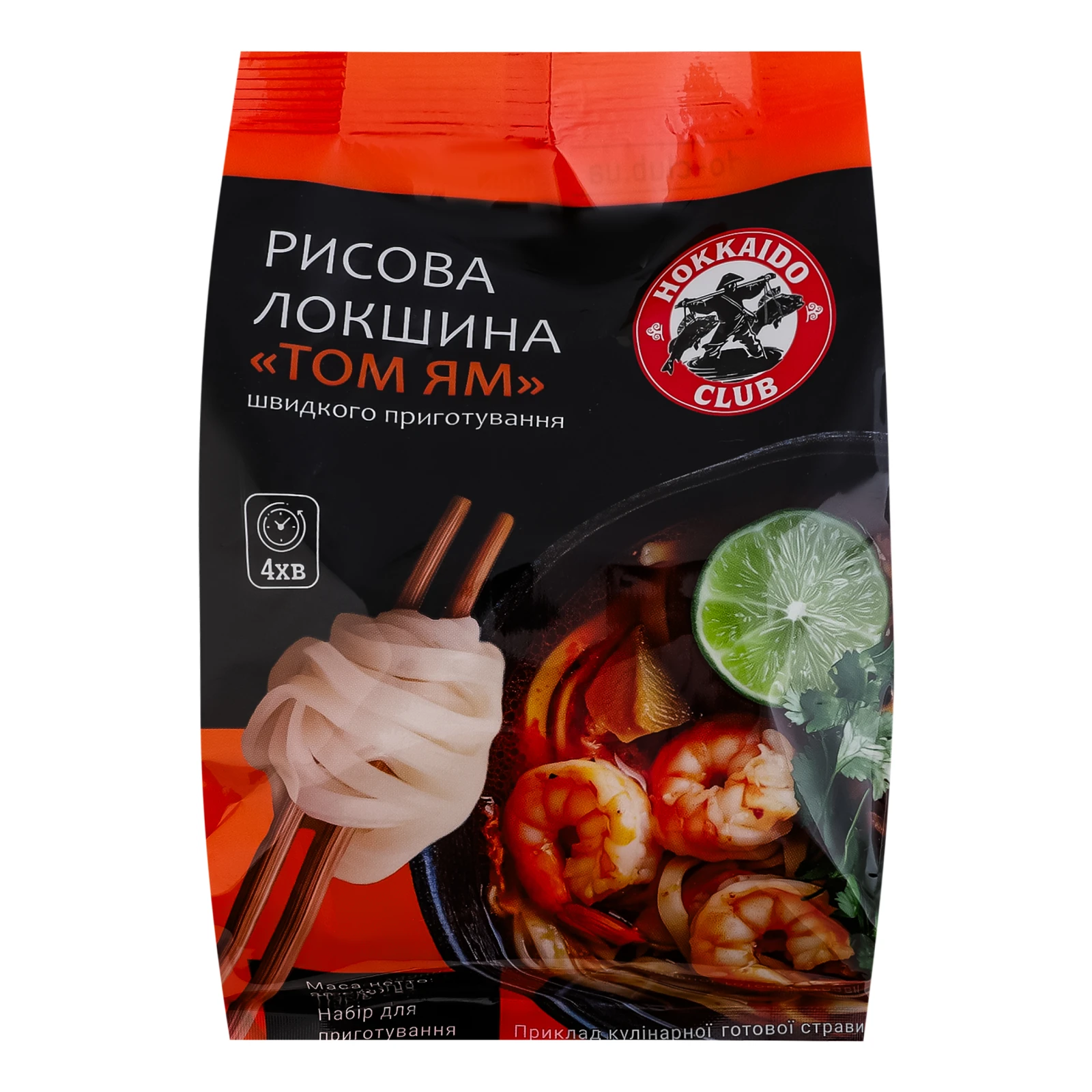 Локшина Hokkaido club швидкого приготування Рисова Том ям 80г Фото №:1