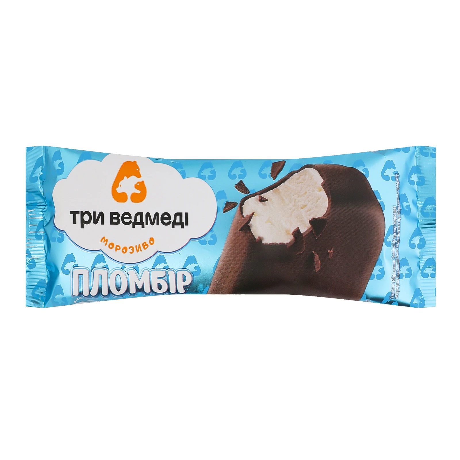 Морозиво Три ведмеді пломбір в кондитерській глазурі 70г Фото №:1
