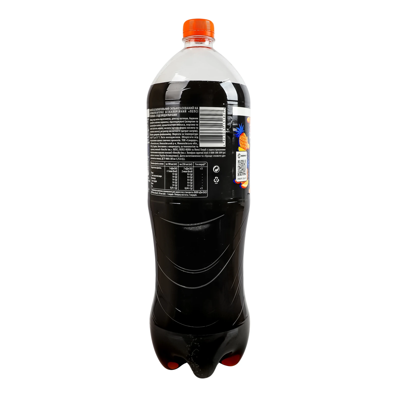 Напій Pepsi Нуль цукру безкалорійний сильногазований Тропікал 1.75л Фото №:2
