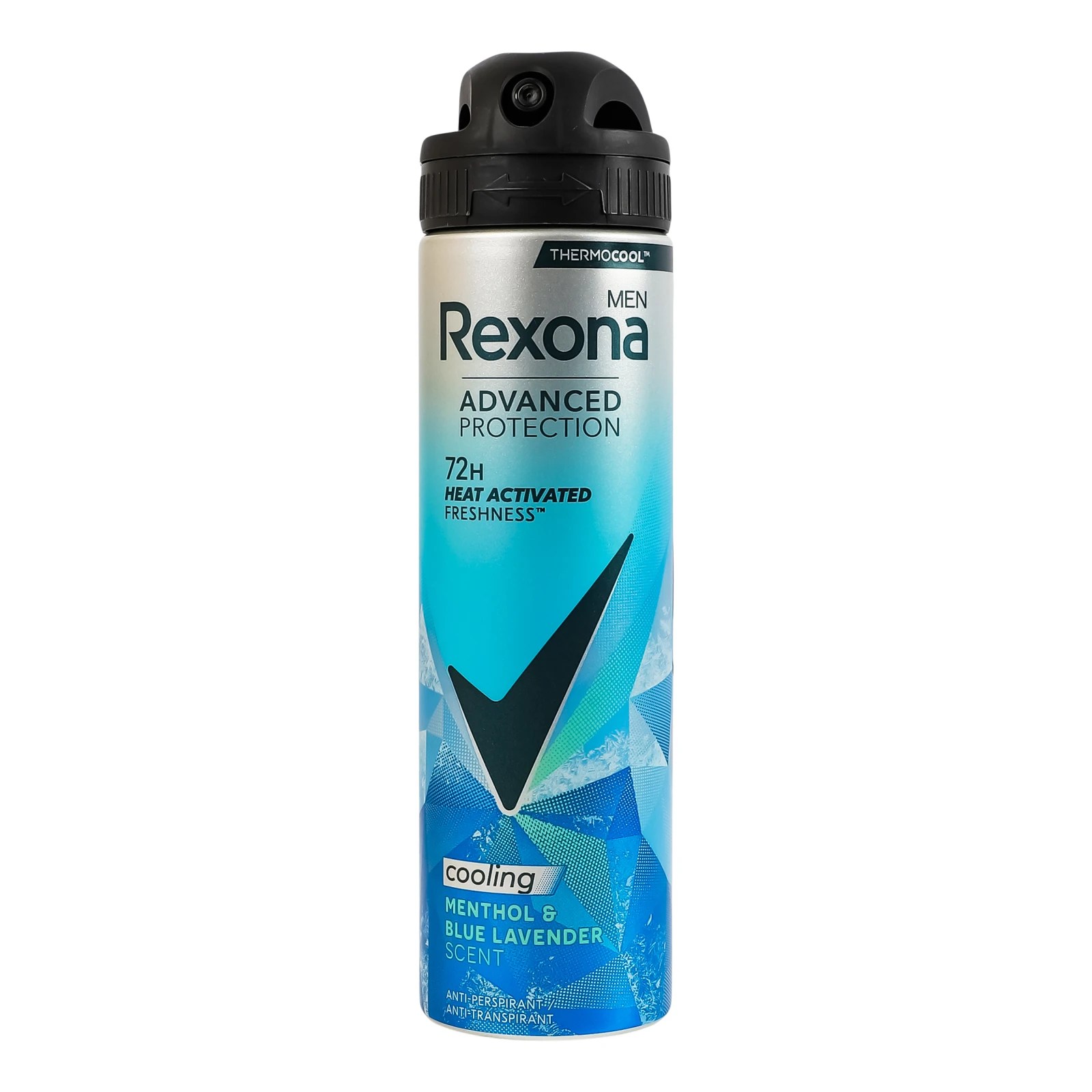 Антиперспірант Rexona Men Advanced protection зі свіжістю ментолу та блакитної лаванди 72 години аерозоль 150мл Фото №:1