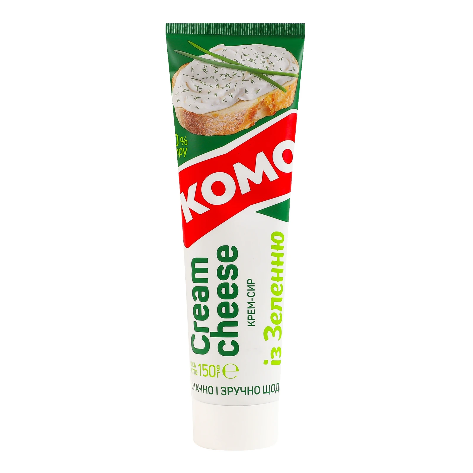 Крем-сир Комо із зеленню 60% 150г Фото №:1