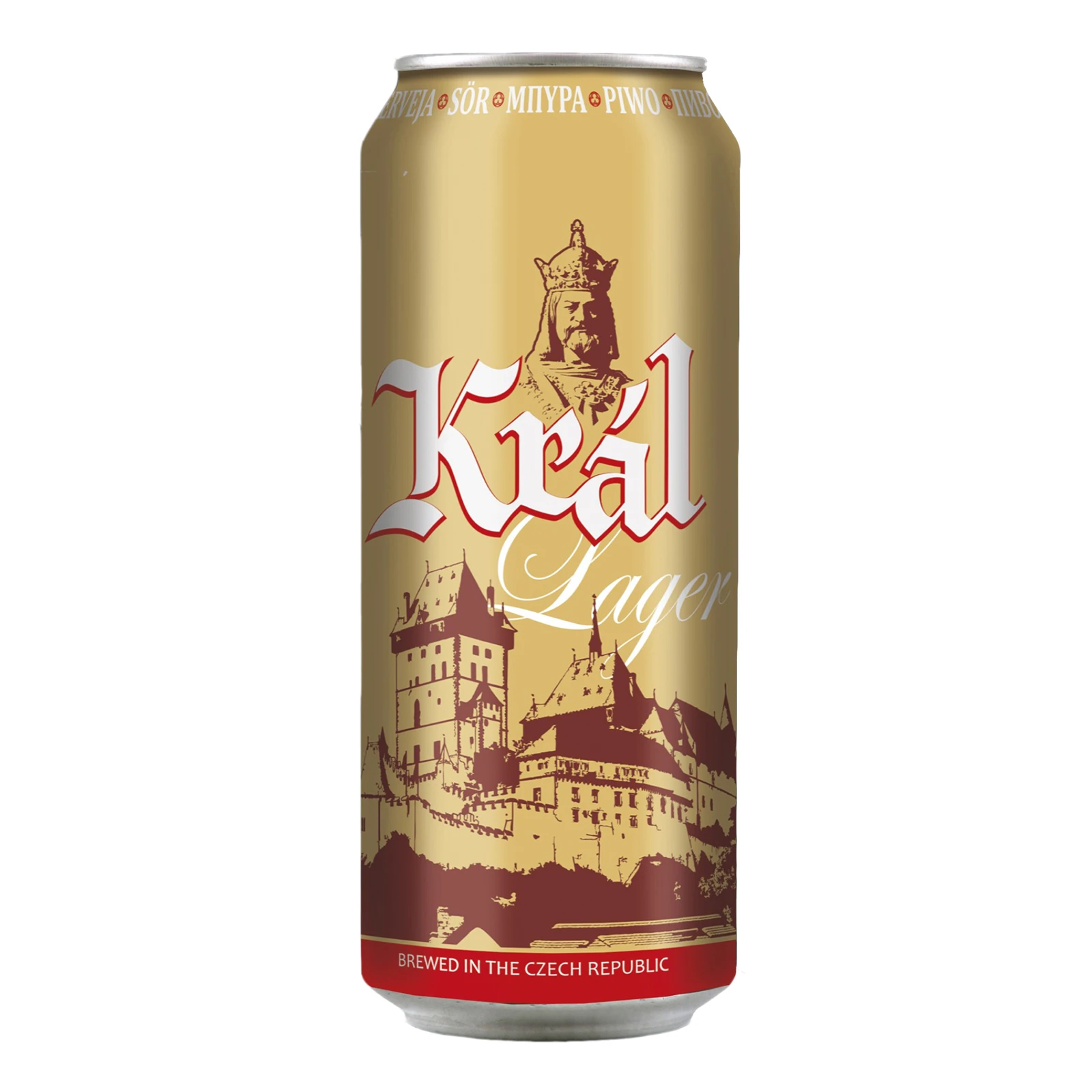 Пиво Kral Lager світле пастеризоване 4.7% 0.5л