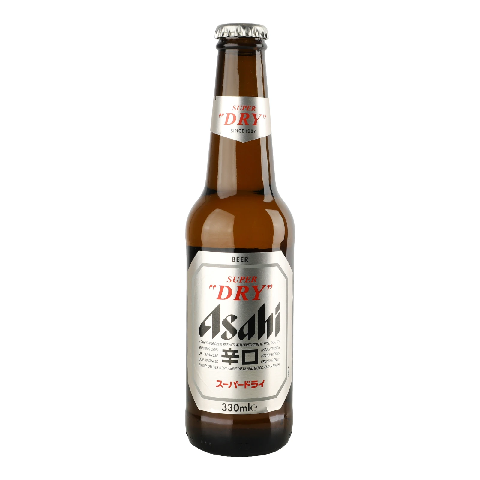 Пиво Asahi Super dry світле фільтроване 5% 0.33л