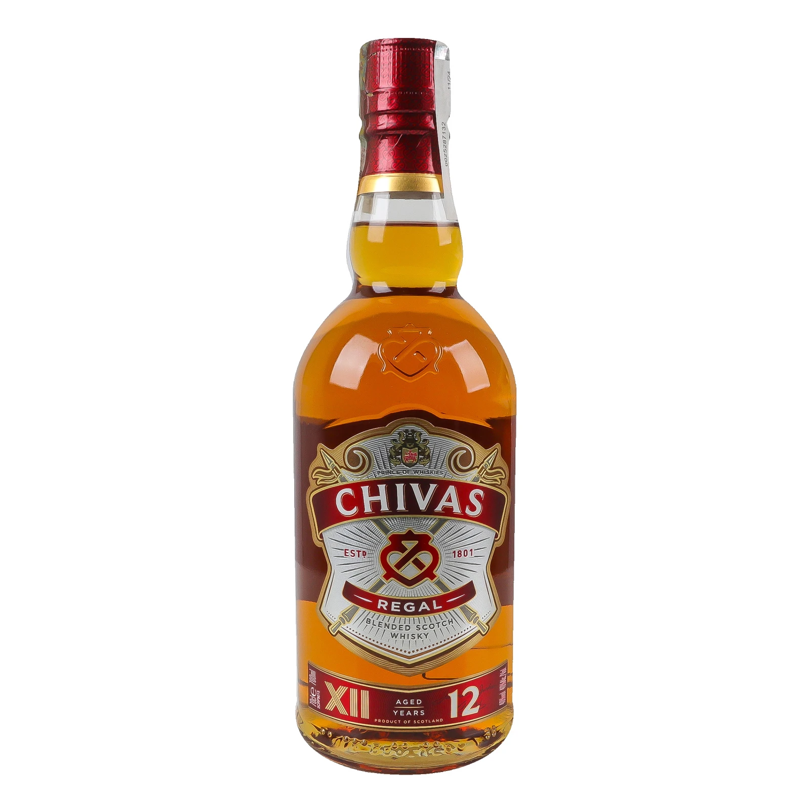 Віскі Chivas Regal 12YO шотландське купажоване 40% 0.7л Фото №:1