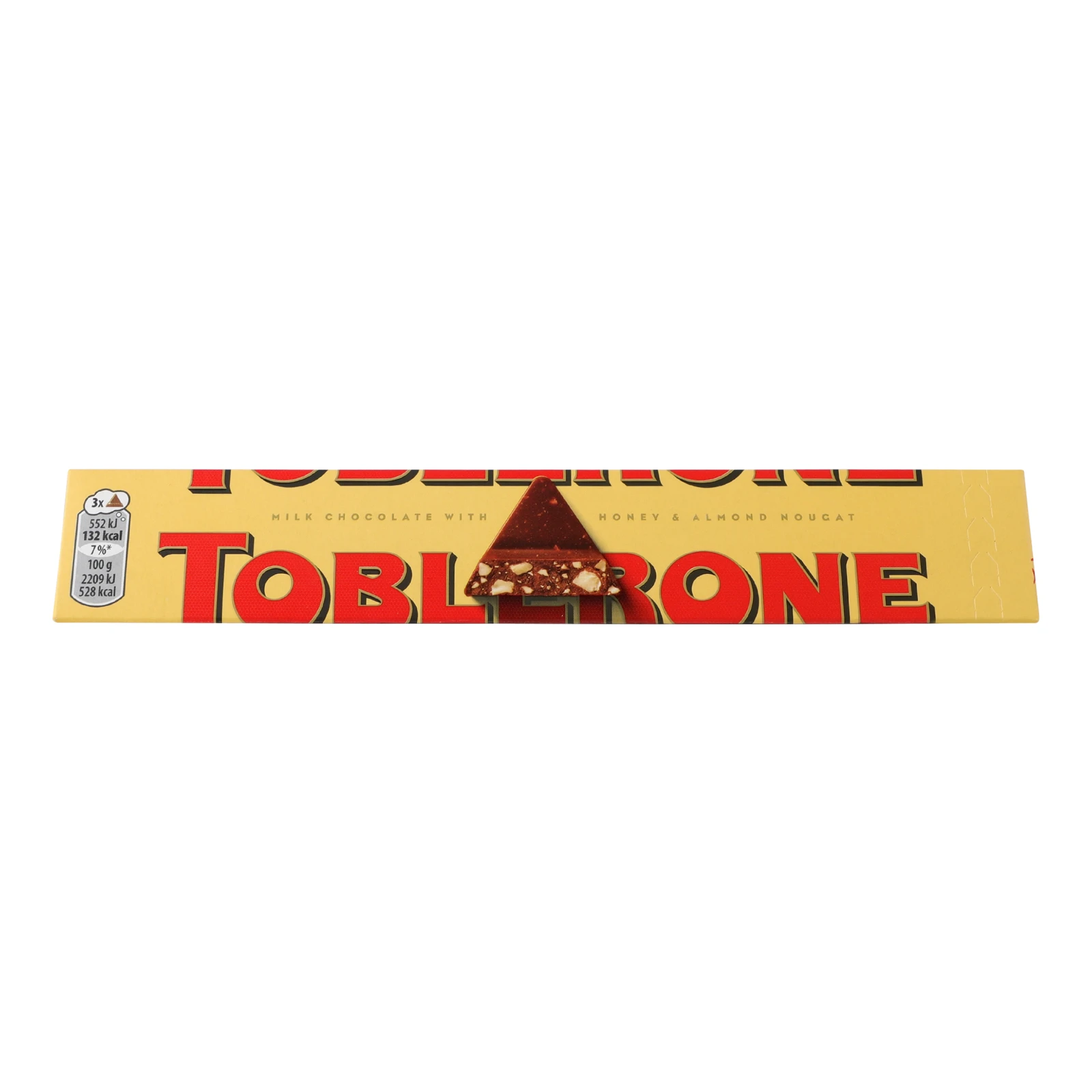 Шоколад Toblerone молочний з медово-мигдальною нугою 100г Фото №:1