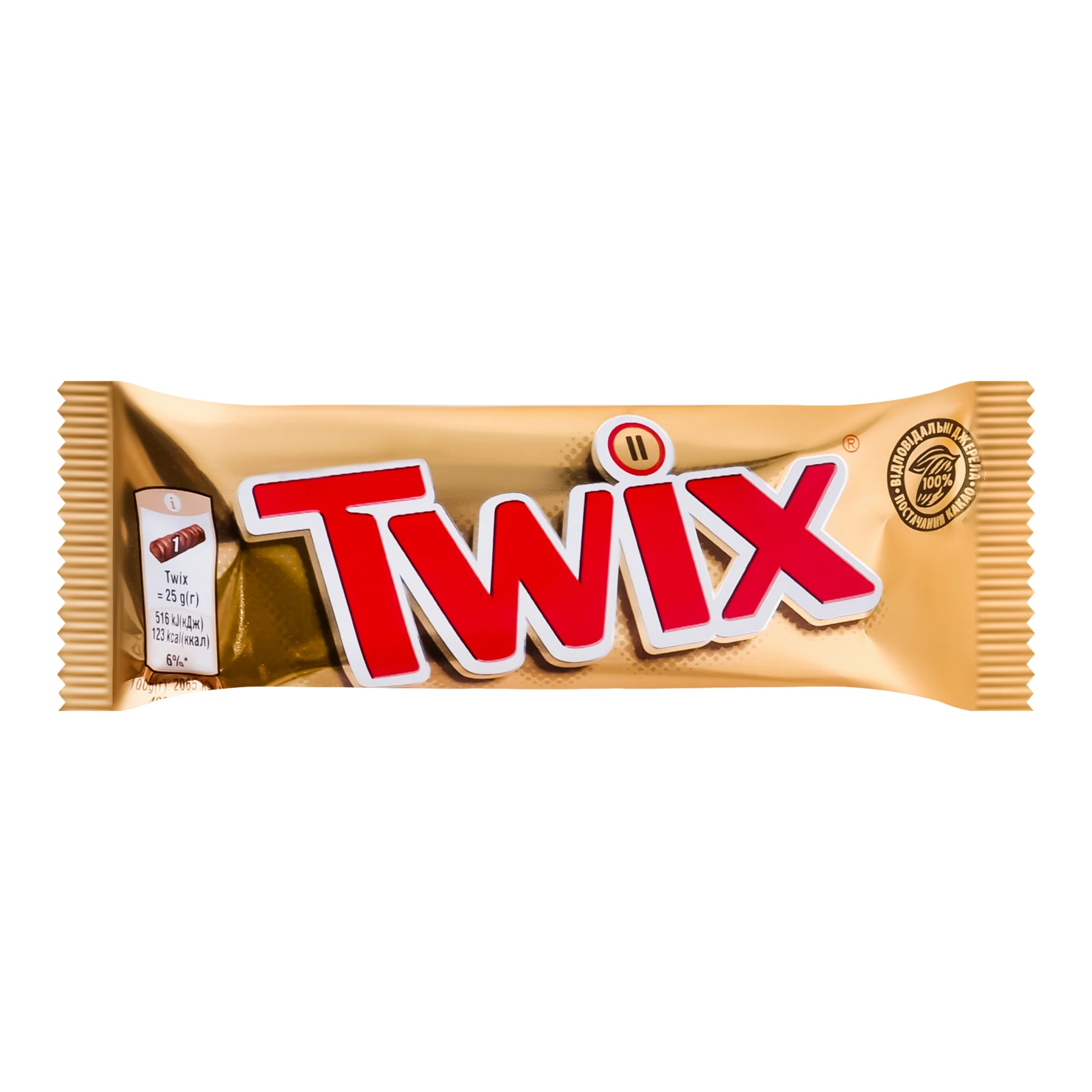Печиво Twix пісочне з карамеллю вкрите молочним шоколадом 2*25г/уп Фото навігації №:1