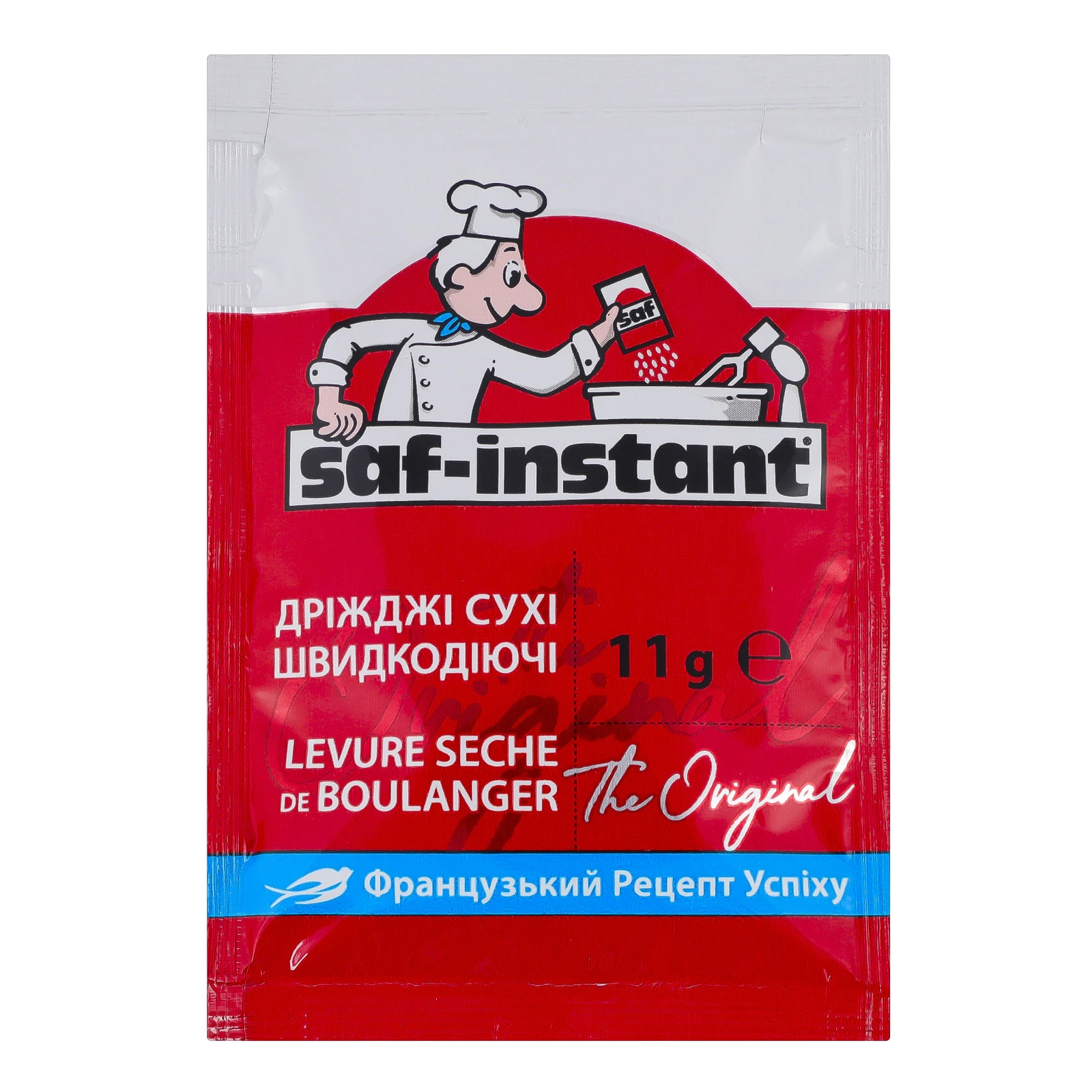 Дріжджі Saf-Instant хлібопекарські сухі швидкодіючі 11г Фото №:1