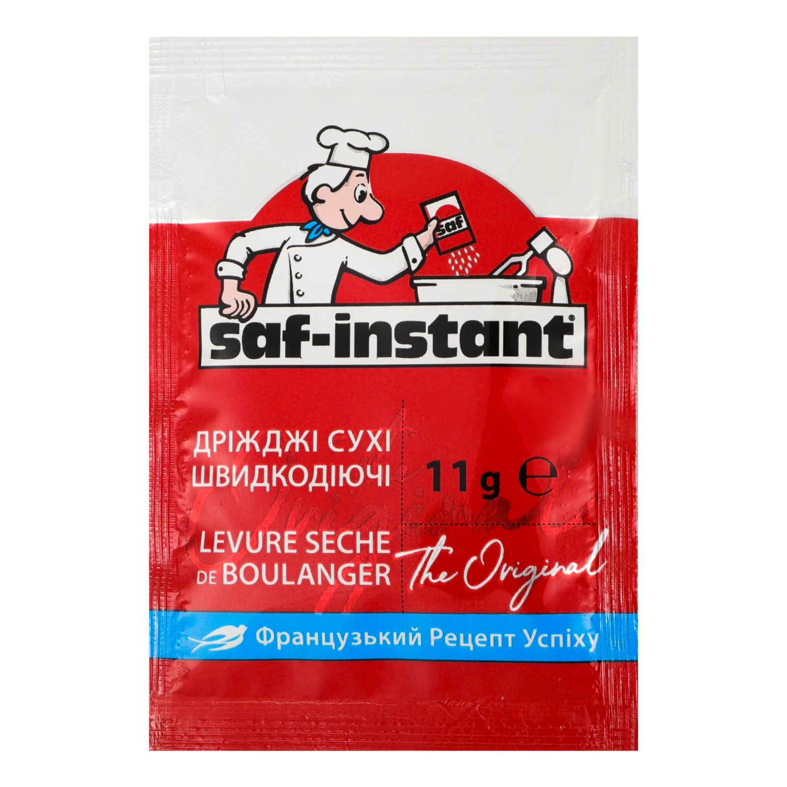 Дріжджі Saf-Instant хлібопекарські сухі швидкодіючі 11г Фото №:1
