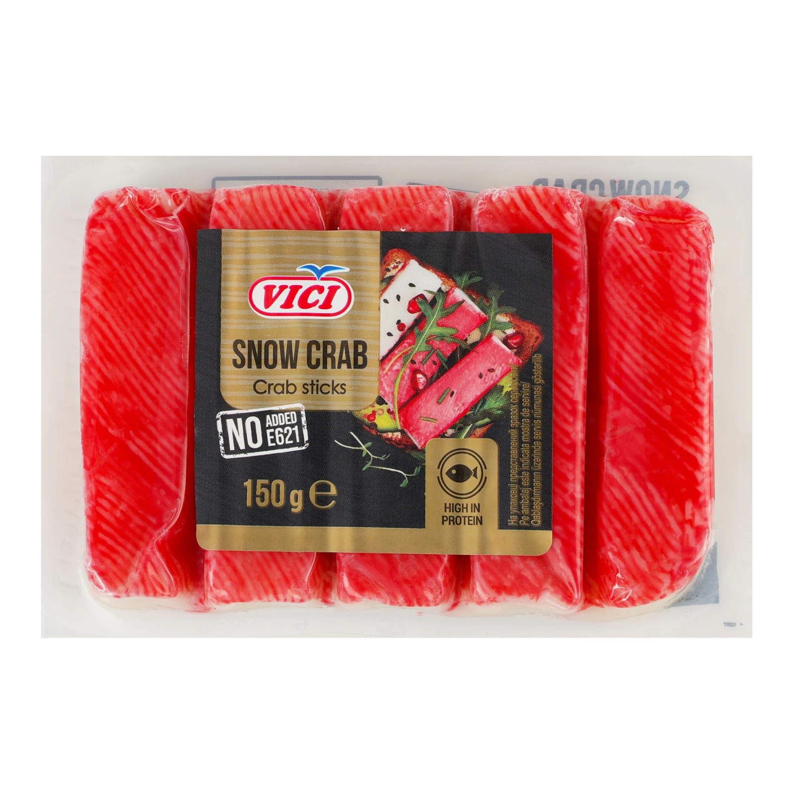 Палички крабові Vici Сніговий краб охолоджені 150г Фото №:1