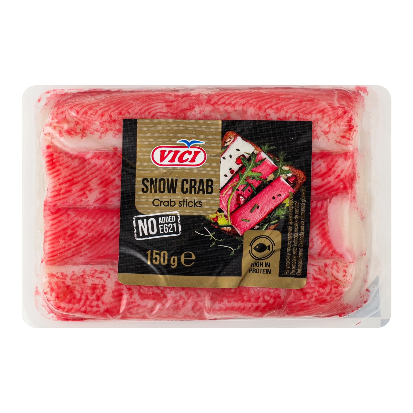 Палички крабові Vici Snow Crab охолоджені 150г Фото навігації №:1
