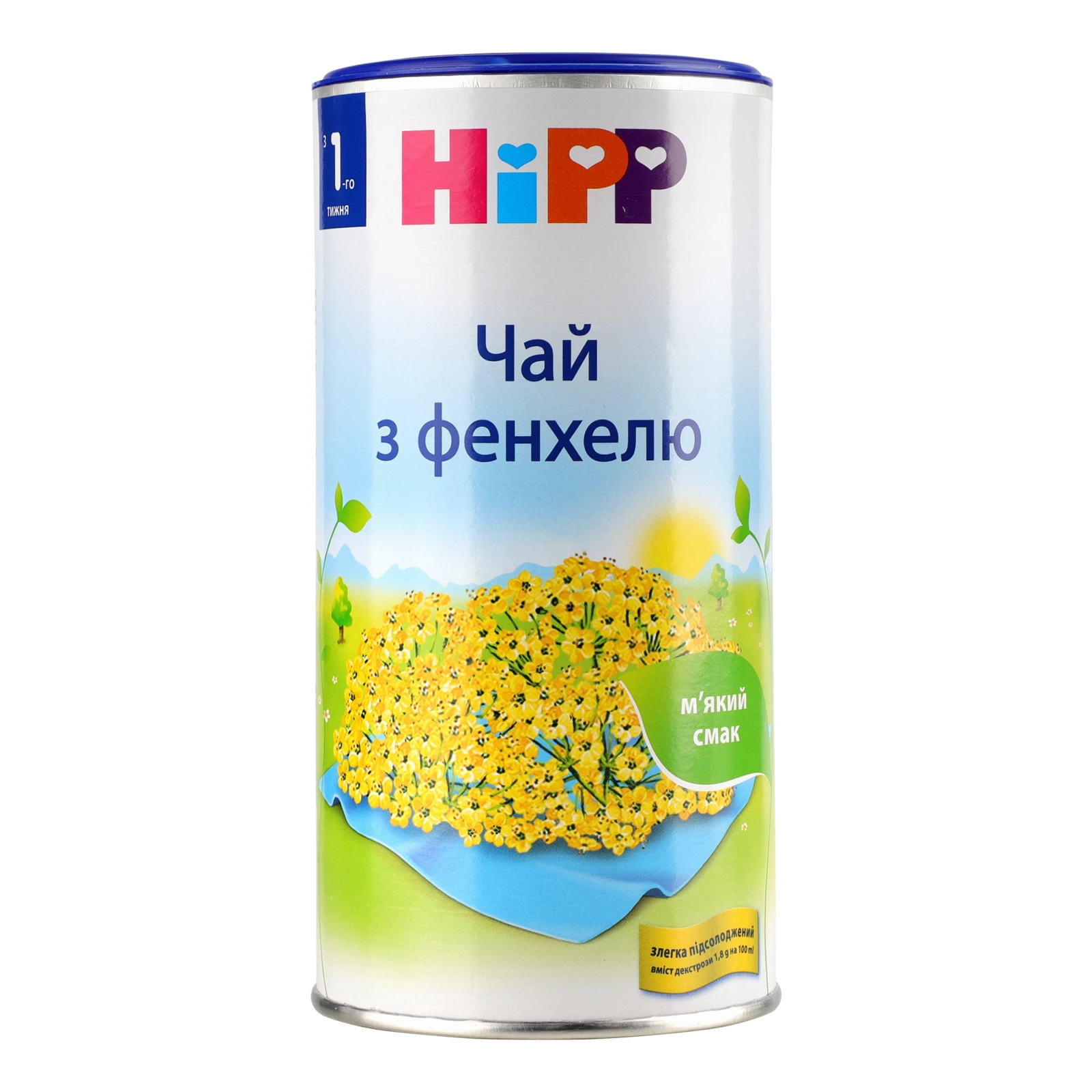 Чай Hipp сухий швидкорозчинний з фенхелю для дітей від 1-го тижня 200г