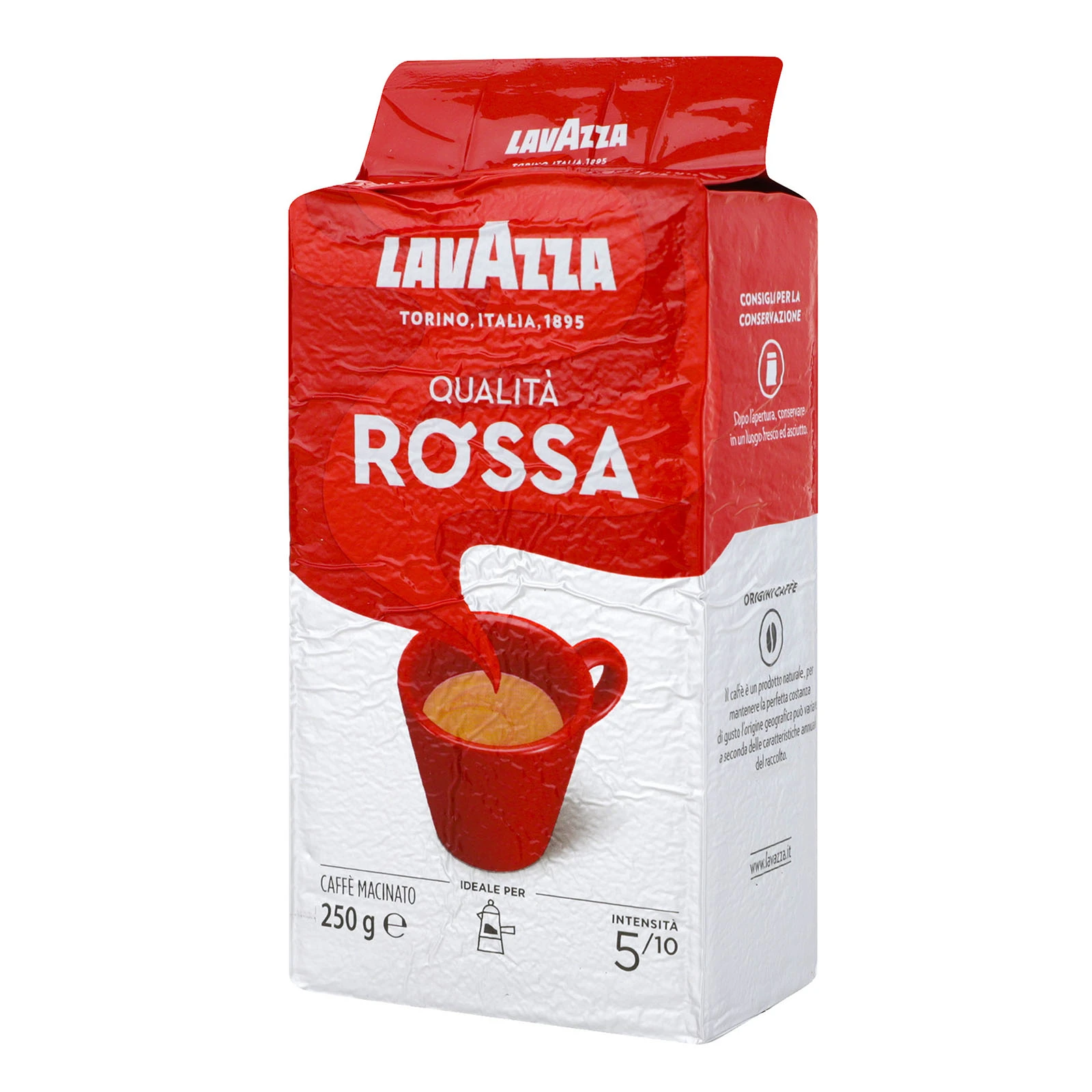 Кава Lavazza 250г Qualita Rossa мелена брикет Фото №:1