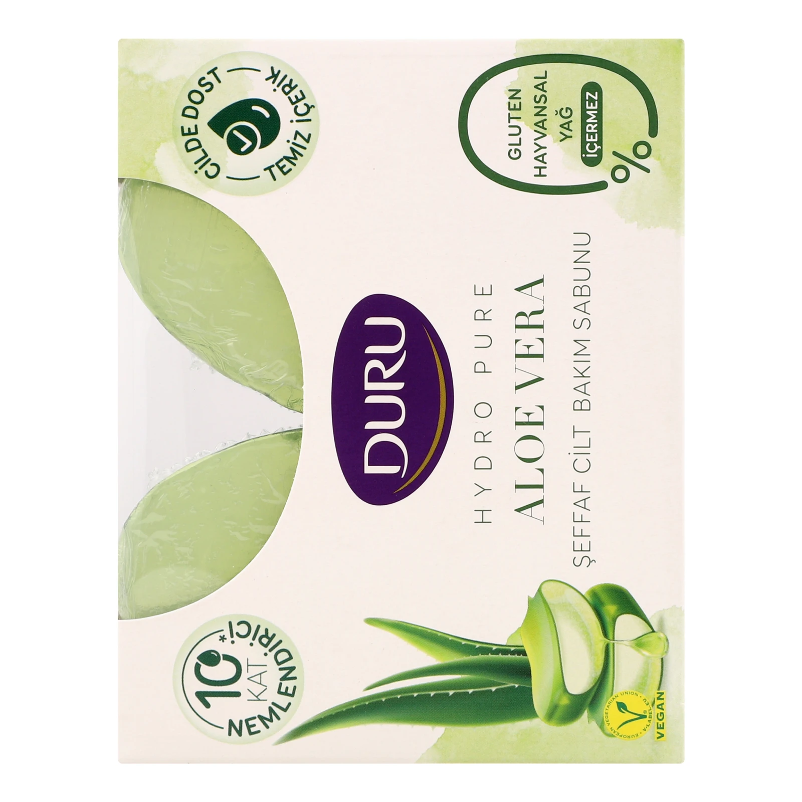 Мило косметичне Duru Hydro pure з екстрактом алое вера 2х135г/уп Фото №:2