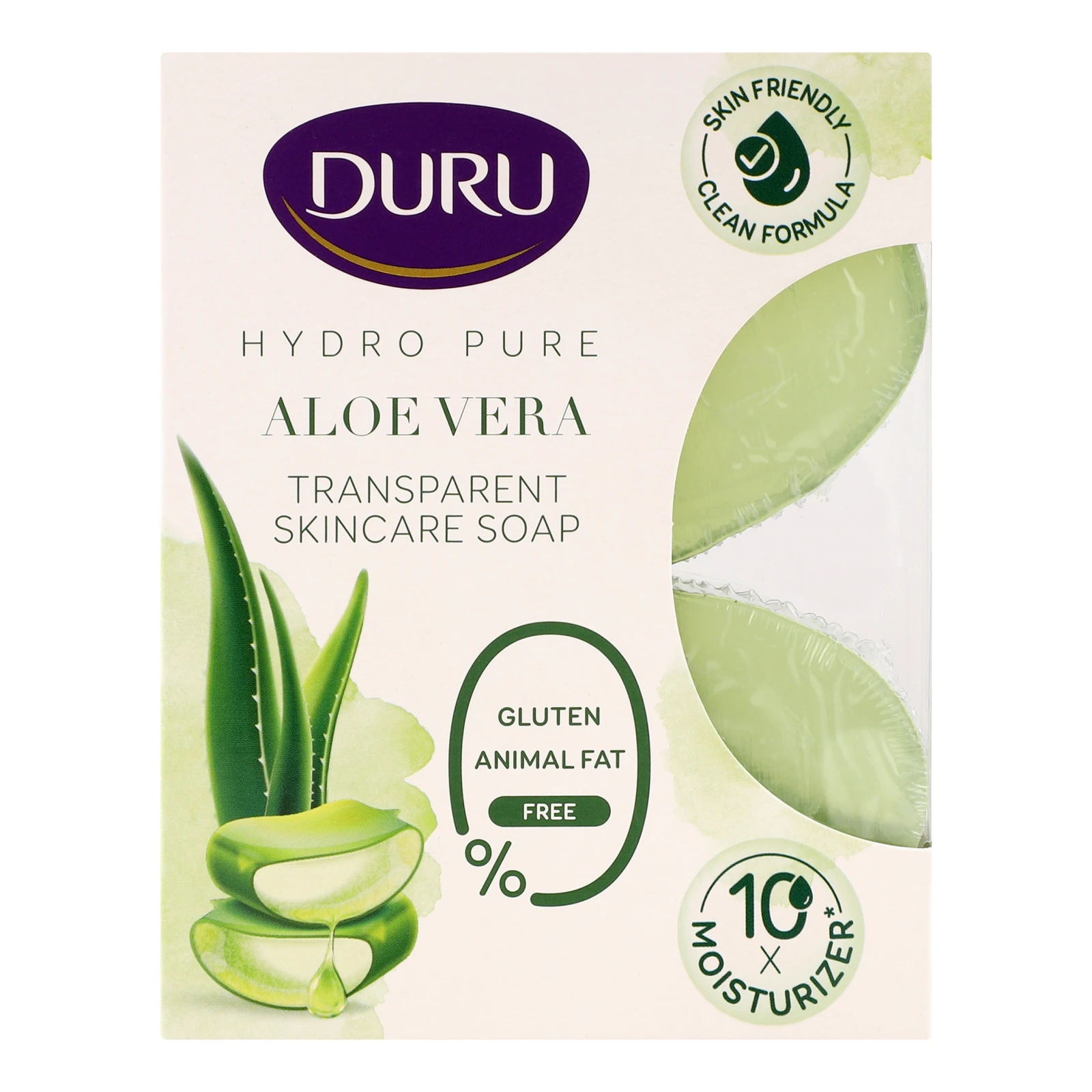 Мило косметичне Duru Hydro pure з екстрактом алое вера 2х135г/уп