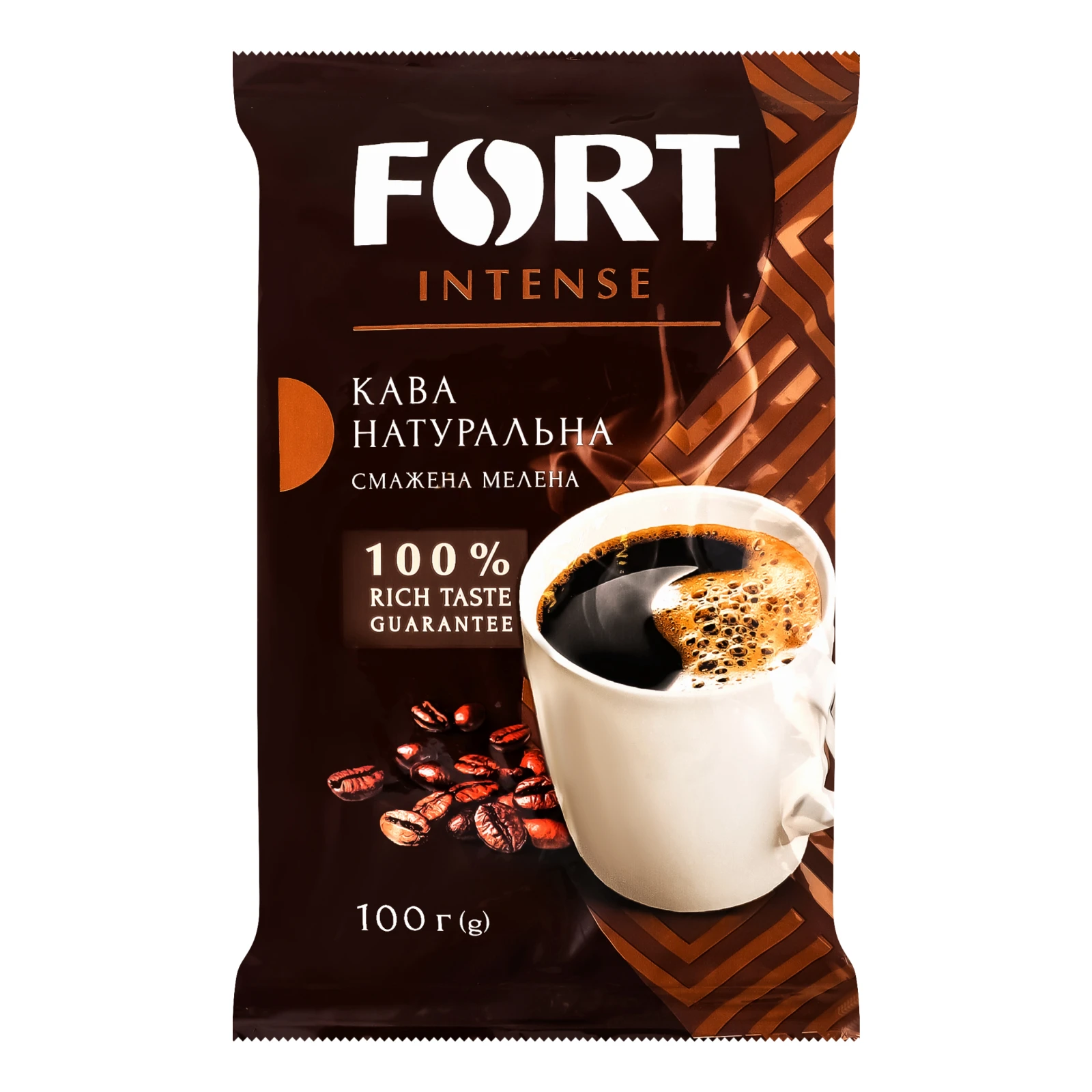 Кава Fort Intense натуральна смажена мелена 100г Фото №:1
