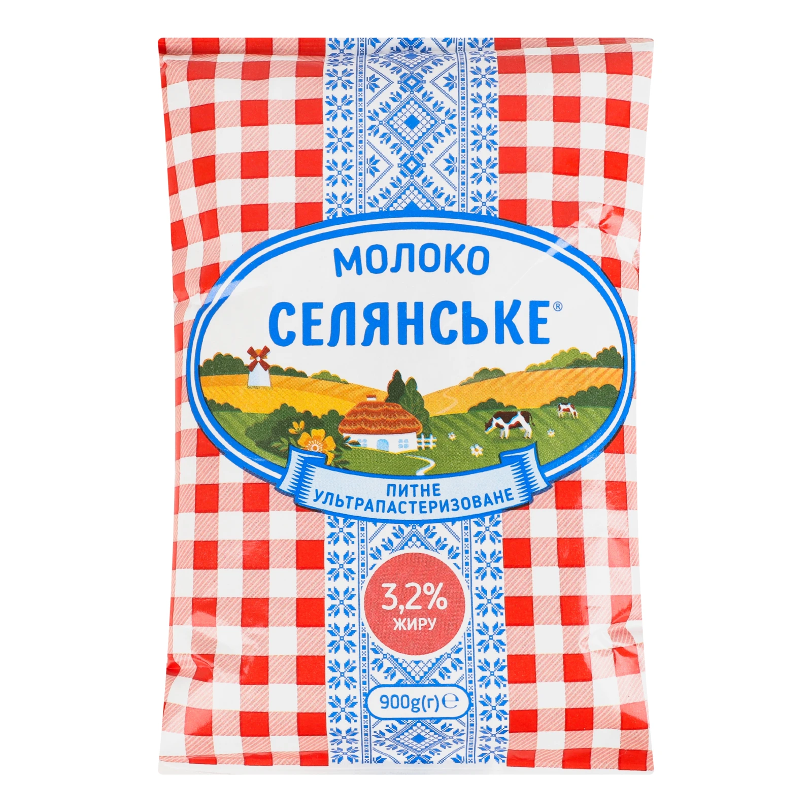 Молоко Селянське 3.2% 900г Фото №:1