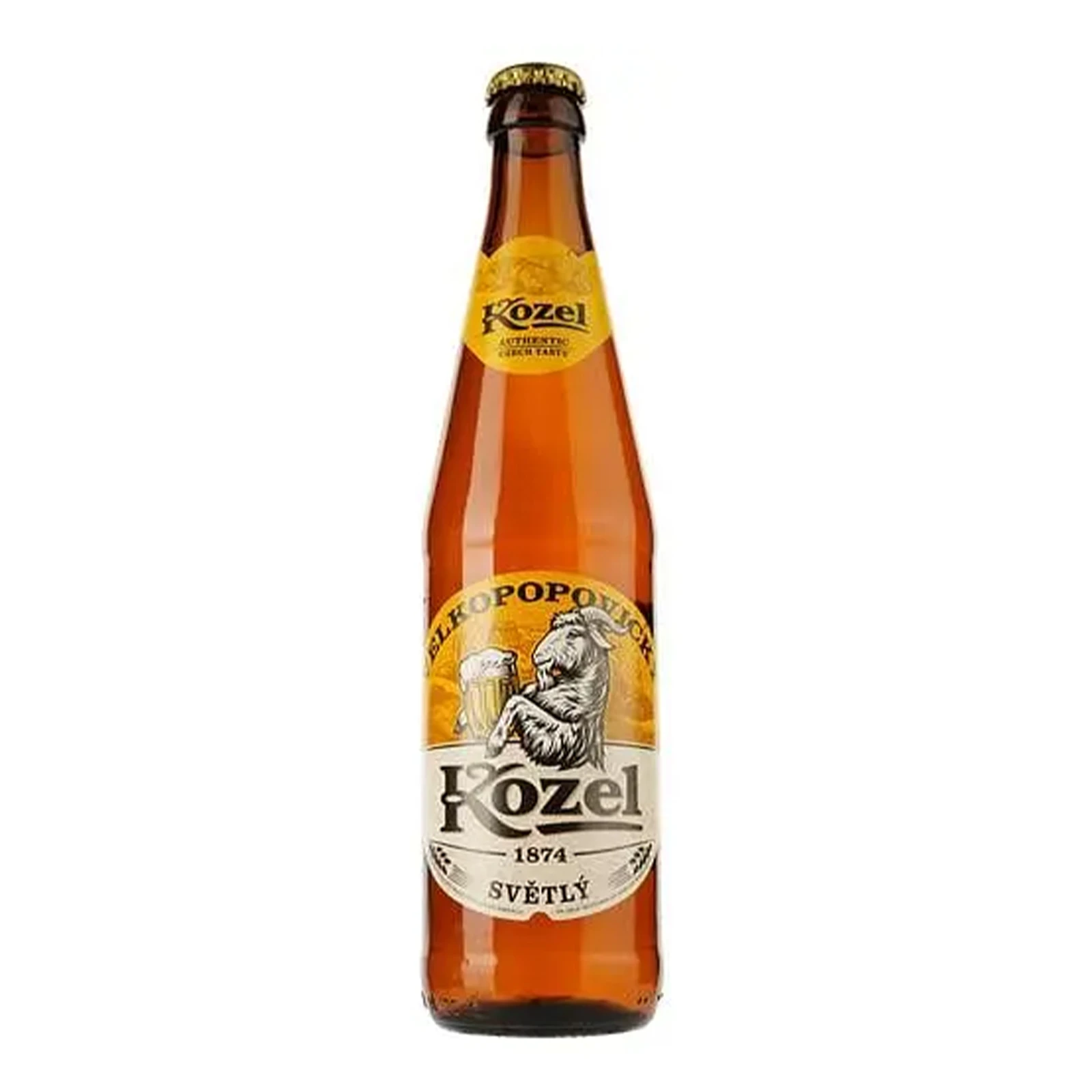 Пиво Velkopopovicky Kozel Svetly світле фільтроване пастеризоване 4% 0.45л Фото №:1