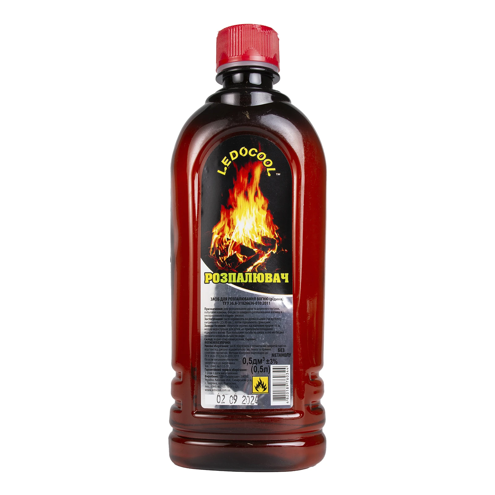 Рідина Ledocool для розпалювання 500мл Фото №:1