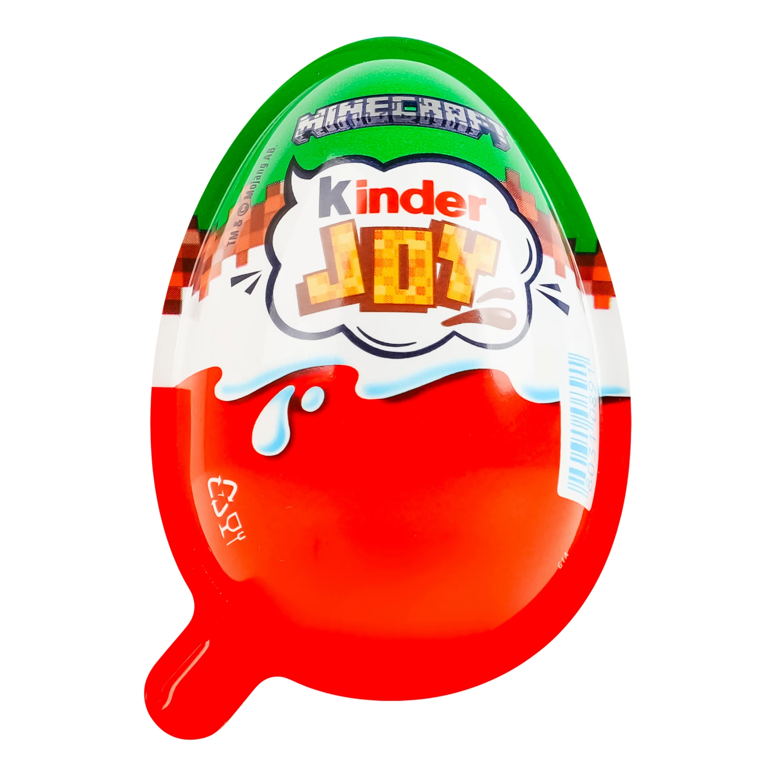 Кульки Kinder Joy вафельні покриті какао з молочним кремом всередині у молочній пасті та іграшкою 20г Фото №:1