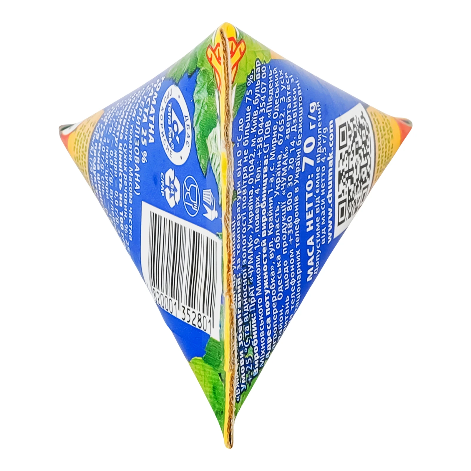 Паста томатна Чумак 25% 70г Фото №:2