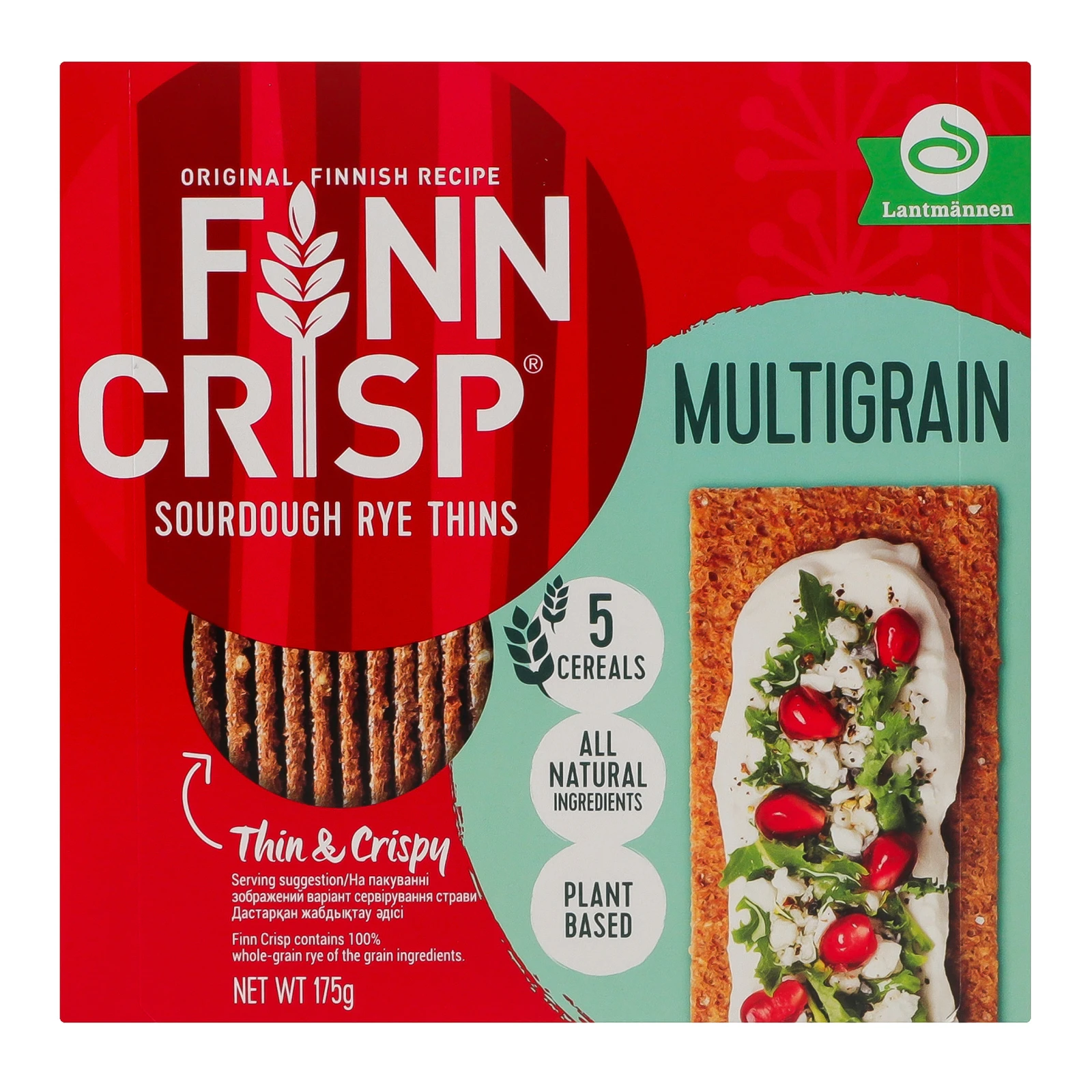 Сухарики-хлібці Finn Crisp Multigrain з декількох видів зерна 175г Фото №:1