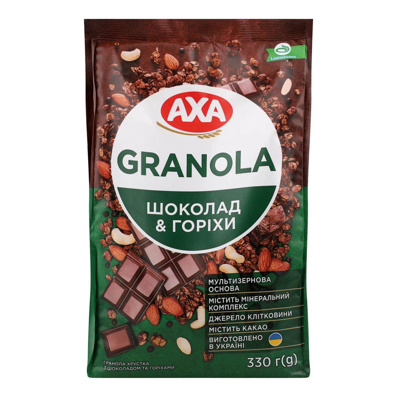 Гранола Axa хрустка Шоколад&Горіхи 330г Фото №:1