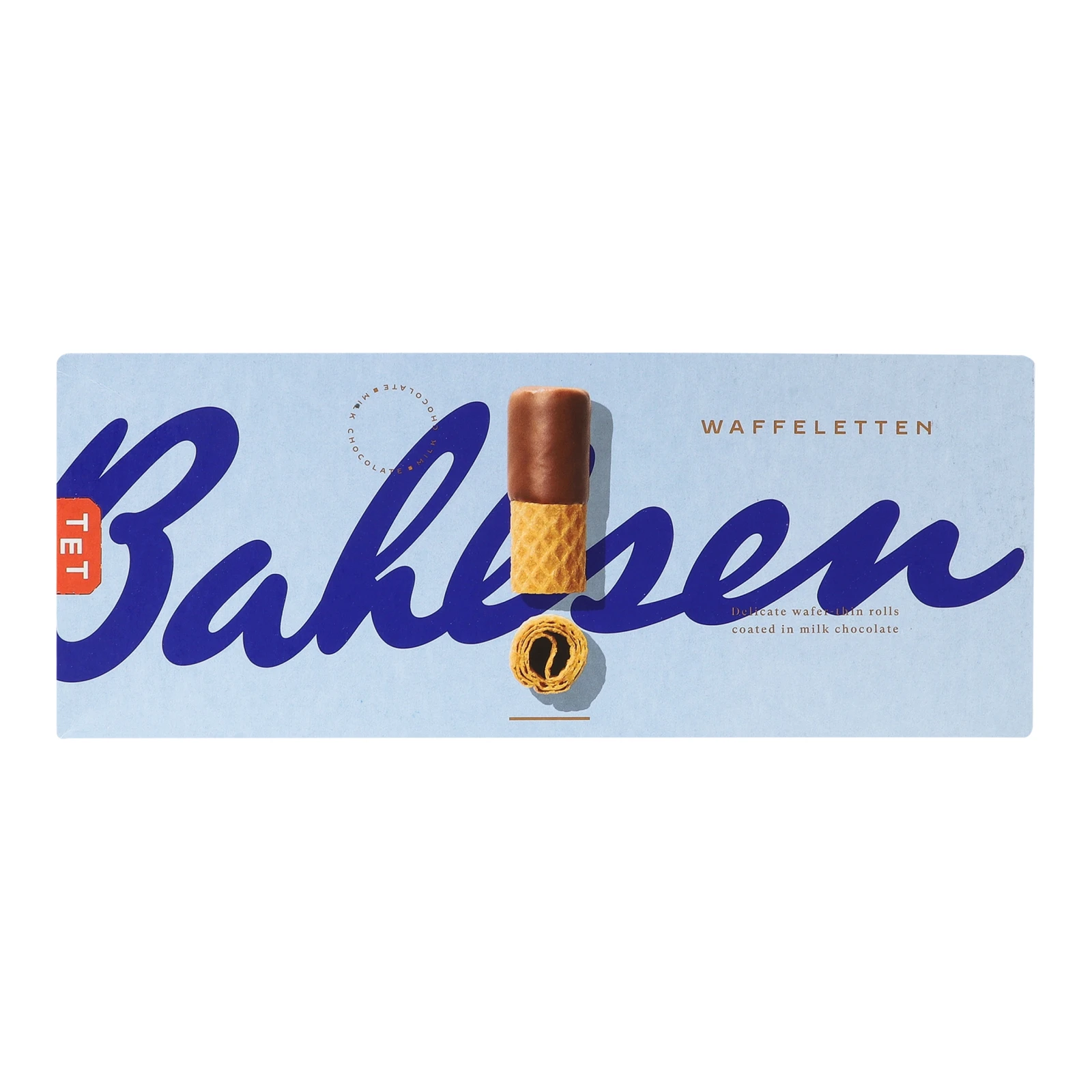 Трубочки вафельні Bahlsen Waffeletten у молочному шоколаді 100г