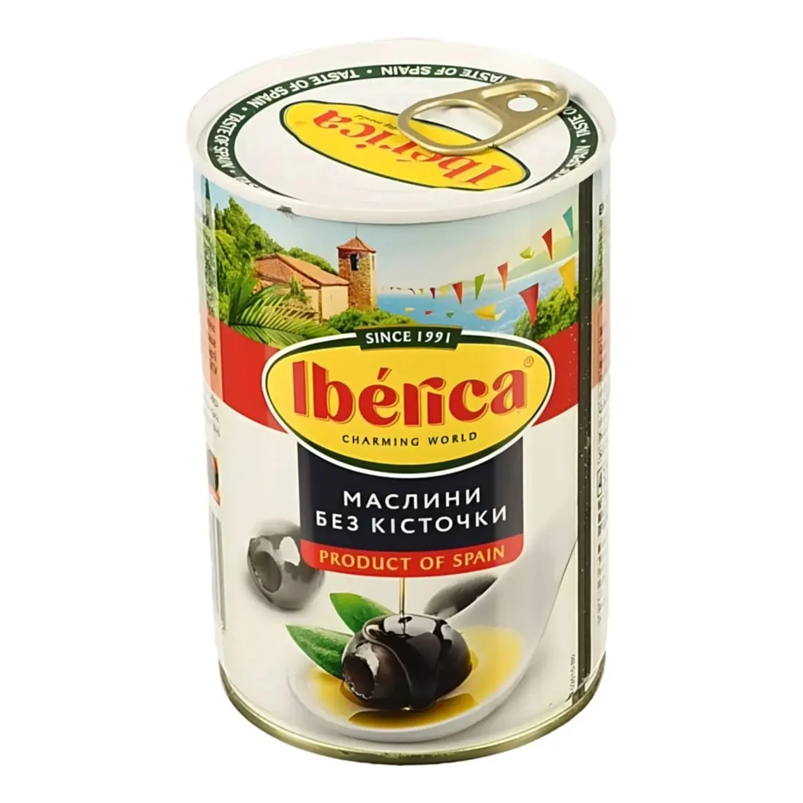 Маслини Iberica без кісточки 420г