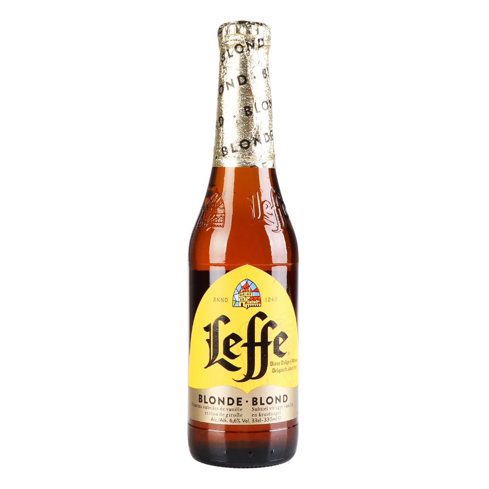 Пиво Leffe Blond світле пастеризоване 6.6% 0.33л Фото №:1