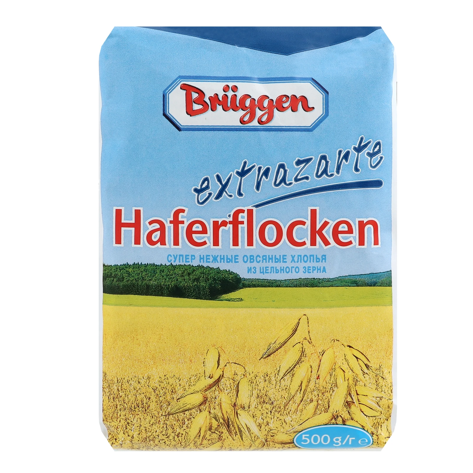 Пластівці Bruggen 500г Extra вівсяні м/у (блакитні) Фото №:1